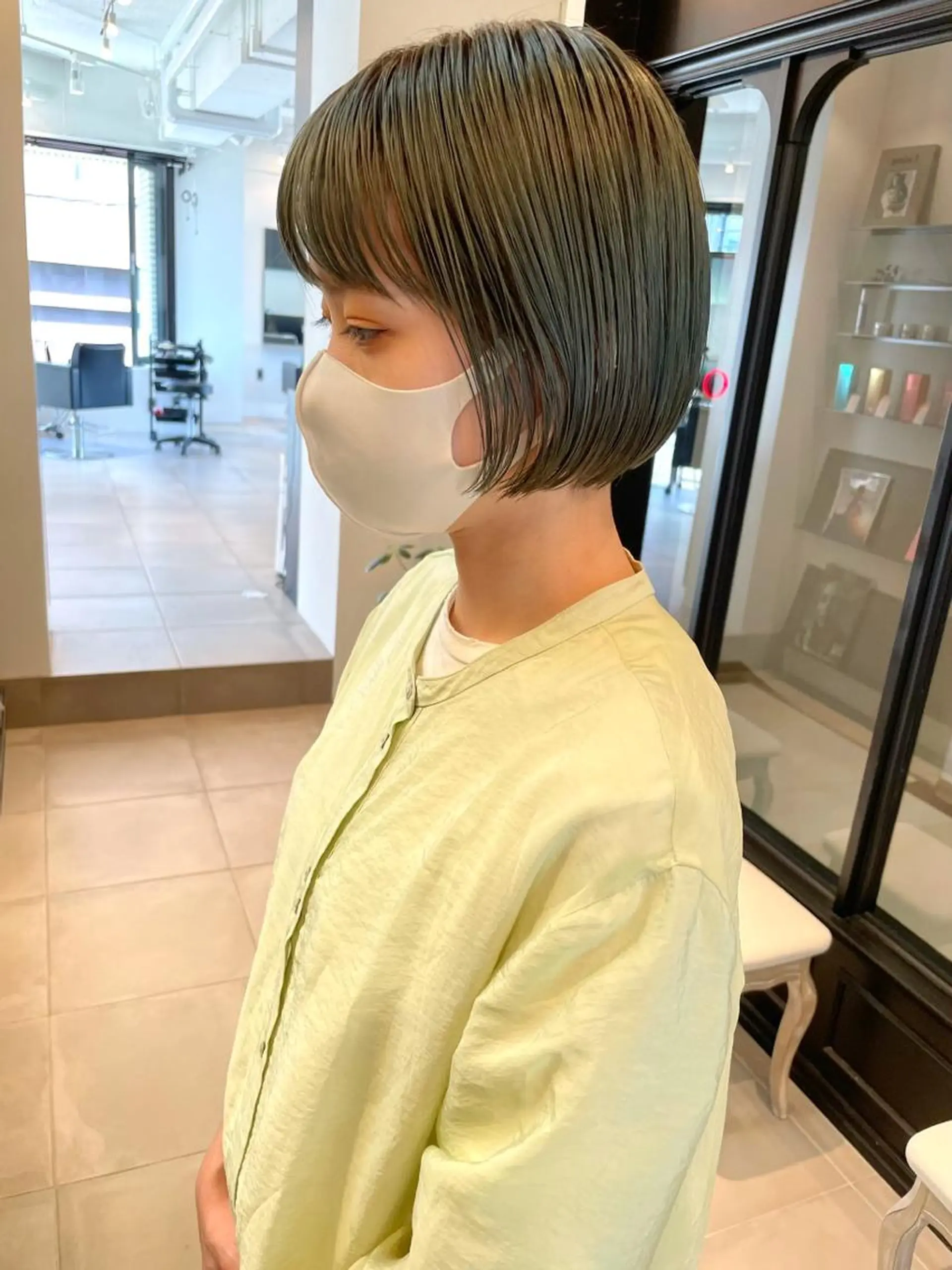 ショート カラー ボブ ヘアカラー 中澤 美緒のヘアスタイル