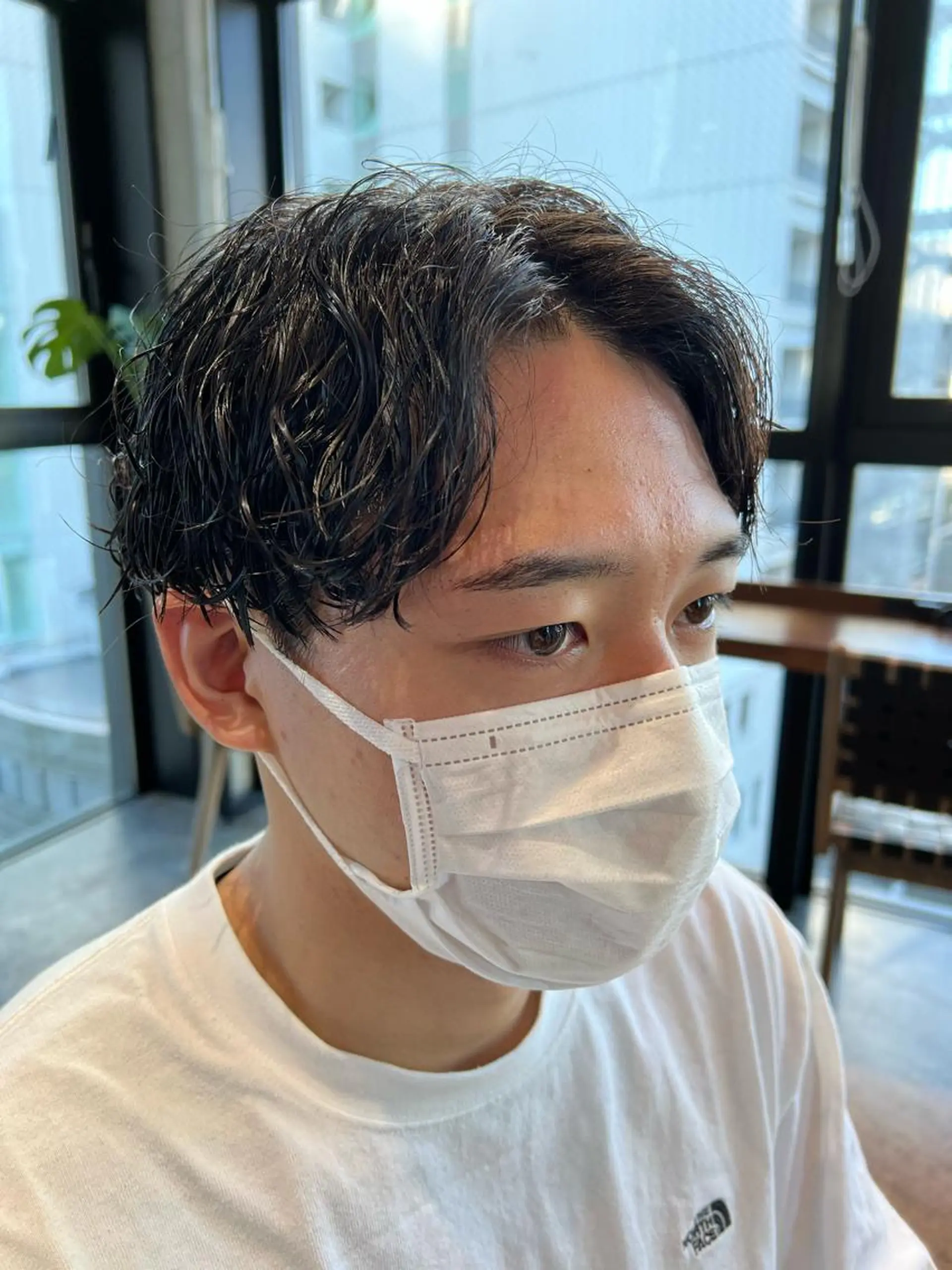 ショート パーマ メンズ メンズパーマ 波巻きパーマ カット パーマ トリートメント 波巻きスパイラルパー マ/シャドウパーマ駿のヘアスタイル