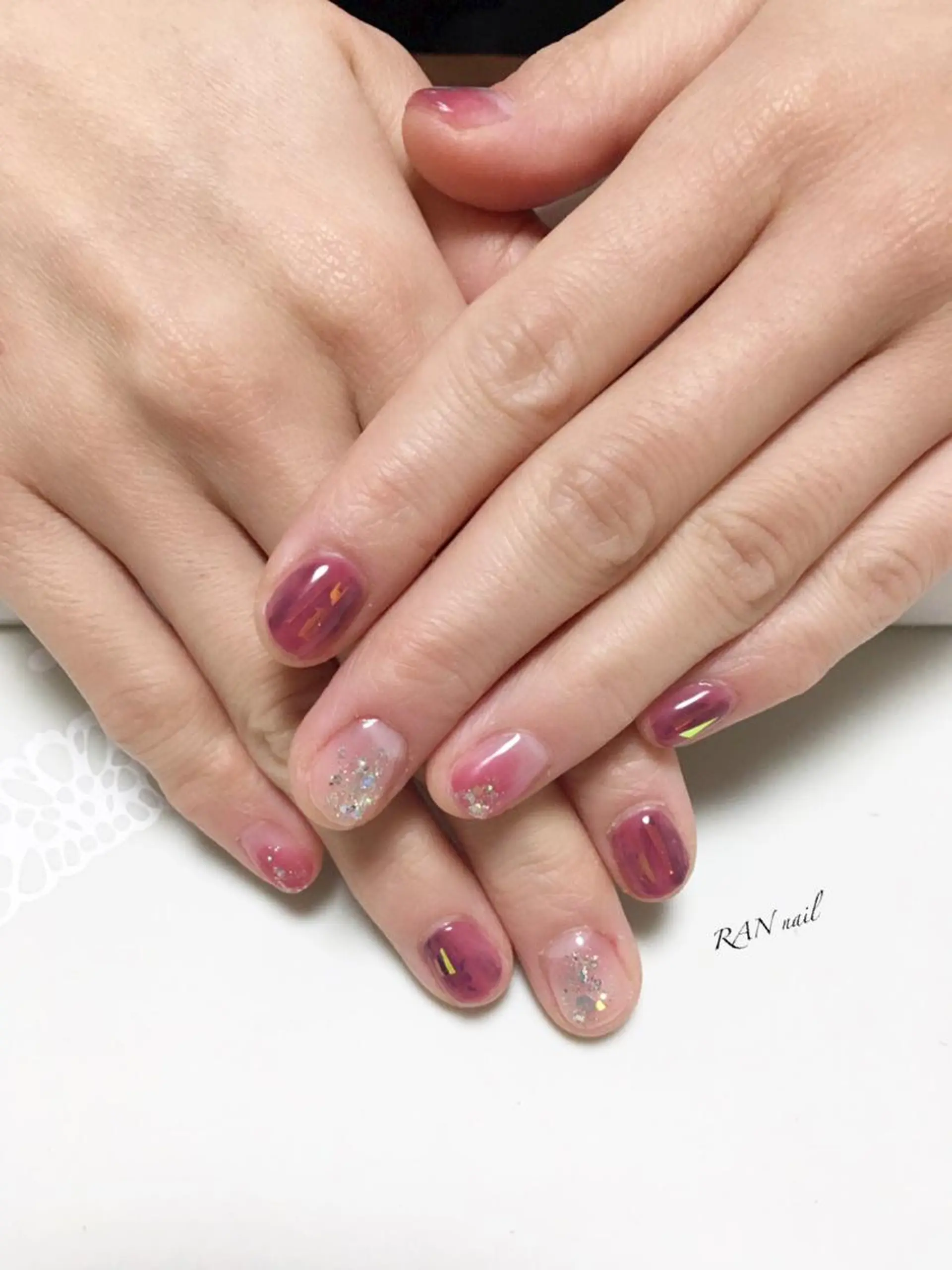 ネイル ニュアンスネイル ハンドネイル フットネイル RAN nailのネイルデザイン