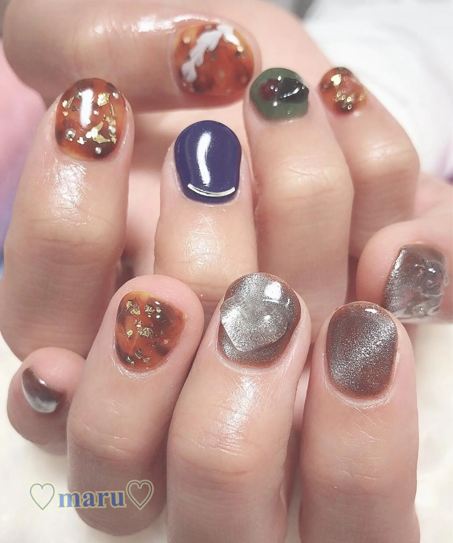 ネイル クリアネイル ハート マグネットネイル ハンドネイル フットネイル まるみ♡7/1〜値上 げ致します(>_<)のその他イメージ