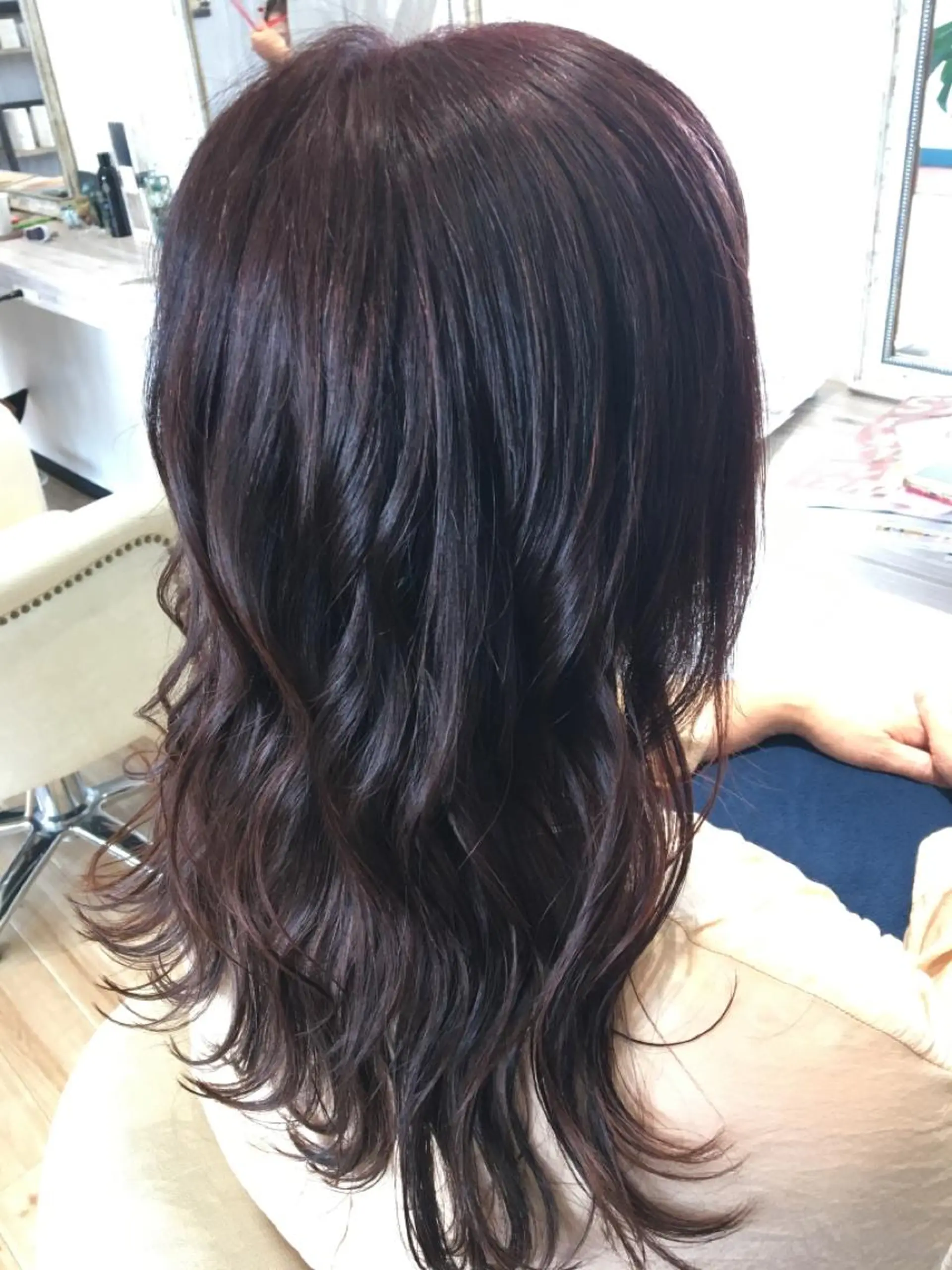 ロング カラー ブラウンカラー ピンクカラー ピンクブラウン Atelier所属・Atelier 大内のヘアスタイル