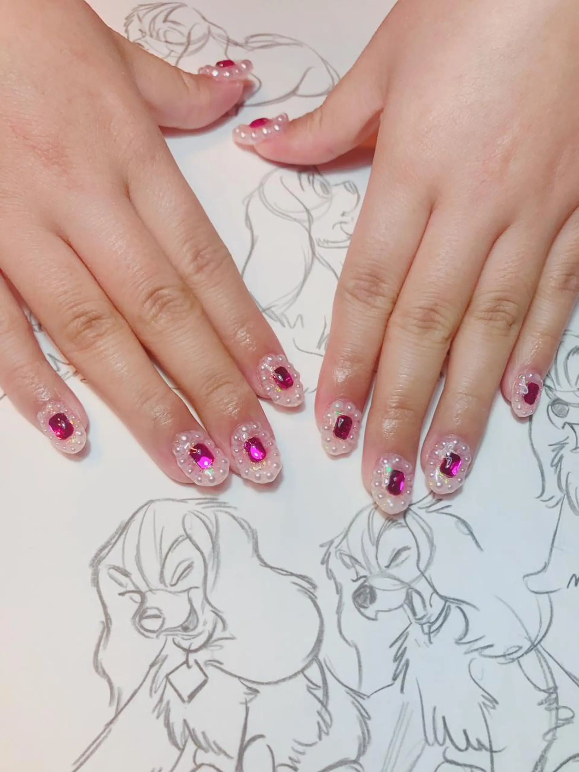 ネイル ストーンネイル owlnail /持込みデザイン専門のネイルデザイン