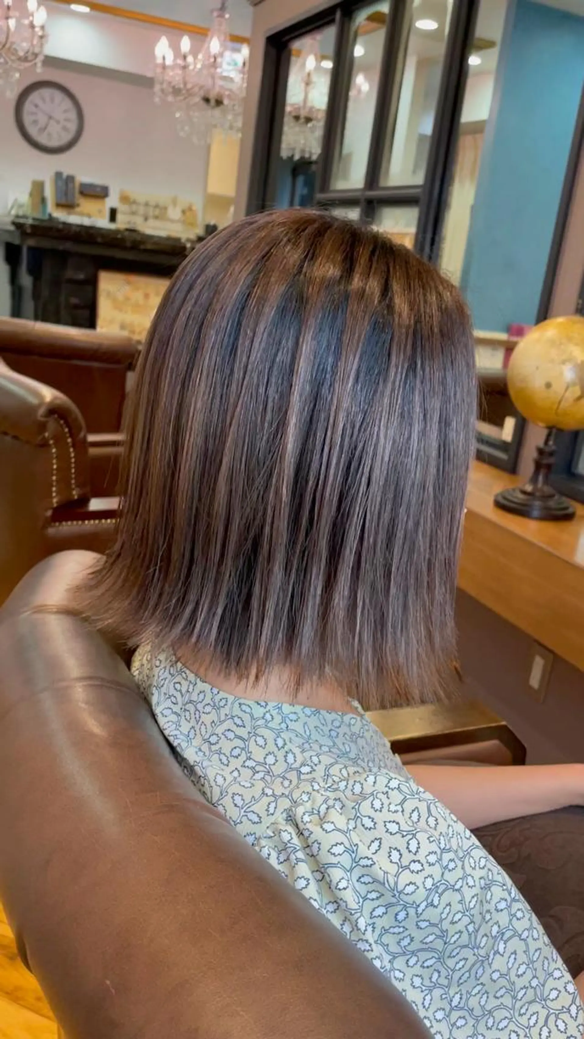 ミディアム カラー バレイヤージュ ブリーチ 透明感カラー ブリーチなしカラー レイヤーカット カット ヘアカラー トリートメント 廣瀬 智志のヘアスタイル