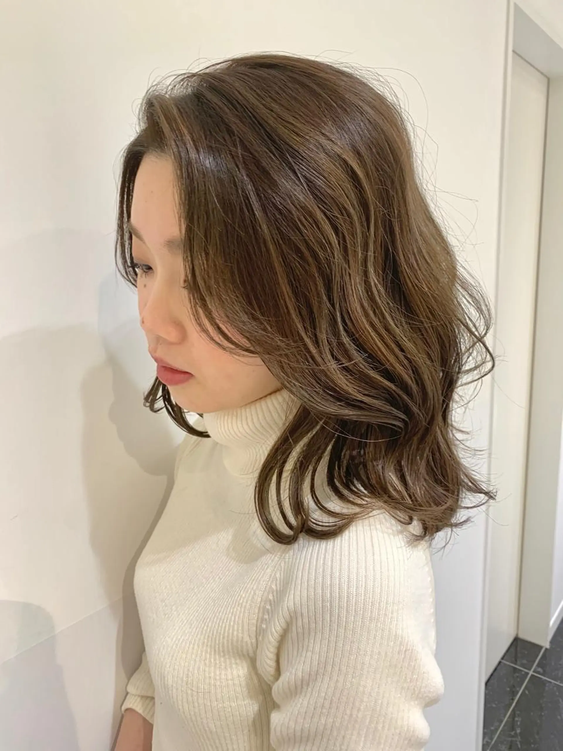 ミディアム カラー 🌟美髪縮毛矯正🌟 吉田冴一のヘアスタイル