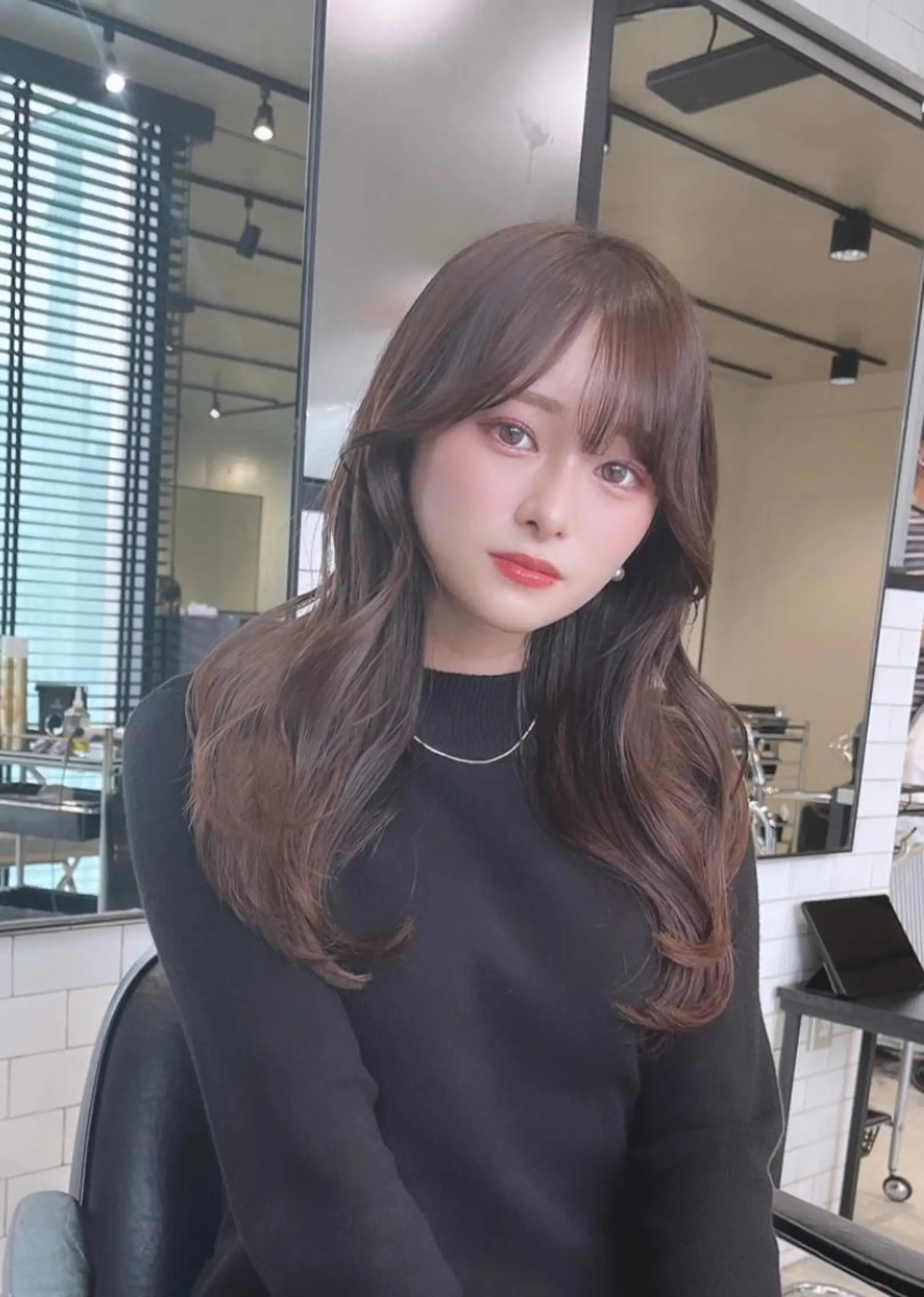 セミロング カット ヘアカラー トリートメント 🌫️大人韓国ヘア 🌫️naoyaのヘアスタイル