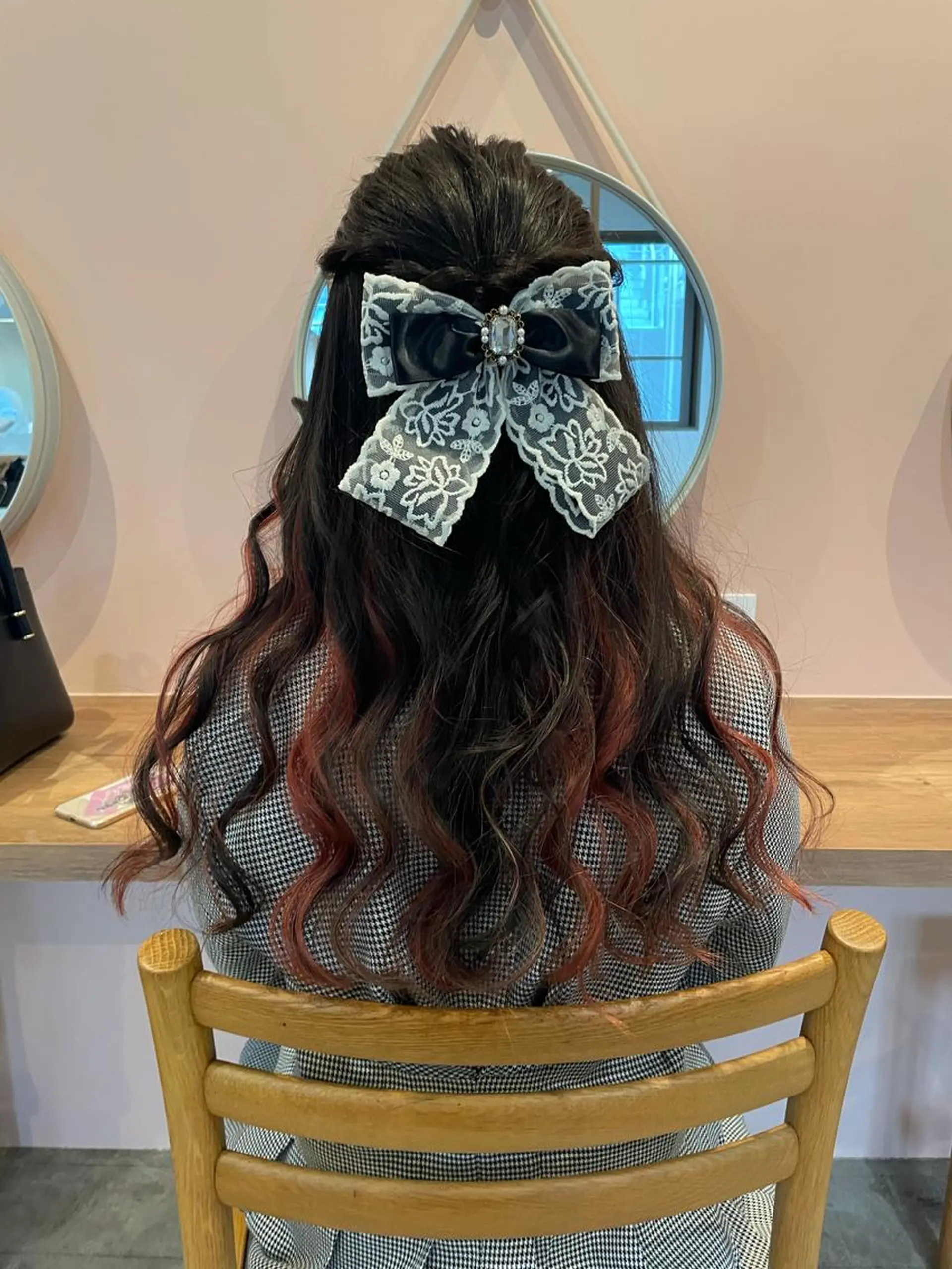 ロング カラー ヘアアレンジ REONA🪽✨薬院 レイヤーカット🫧のヘアスタイル