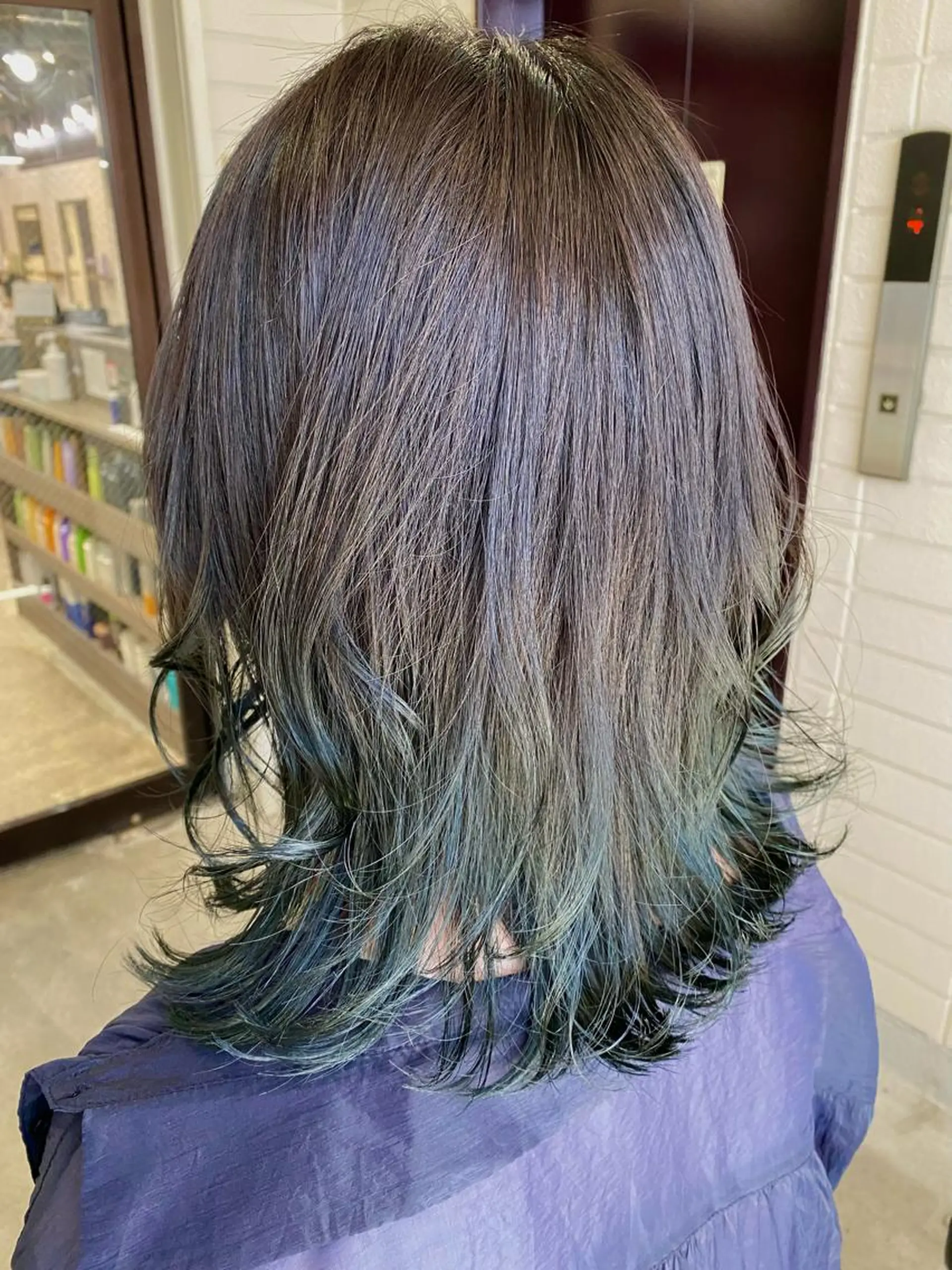 ミディアム 韓国パーマ 美容師 和田爽良のヘアスタイル