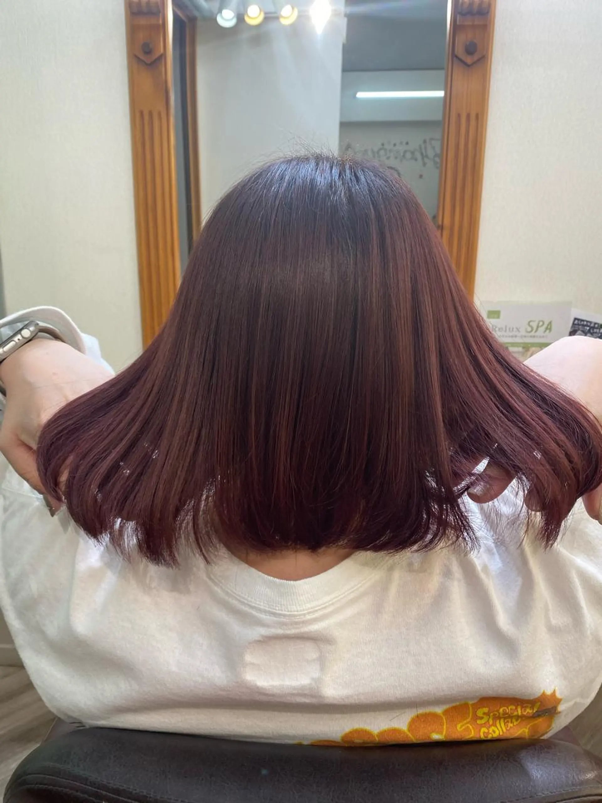 ミディアム カラー ピンクカラー ️🫧押上️🫧はな 🫧まとまるショートのヘアスタイル