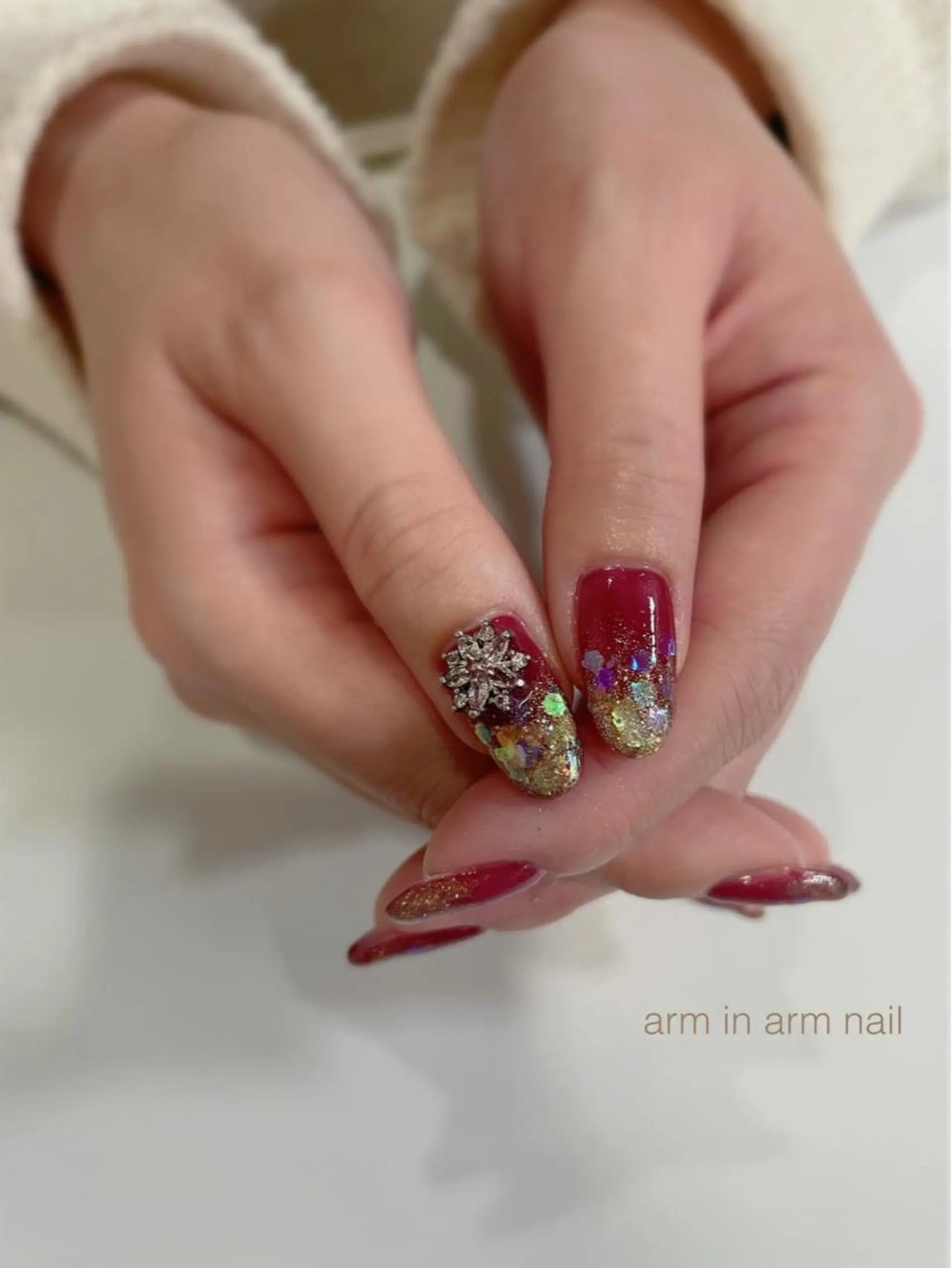 ネイル arm in arm ︎✿Yamamotoのマツエク・マツパデザイン