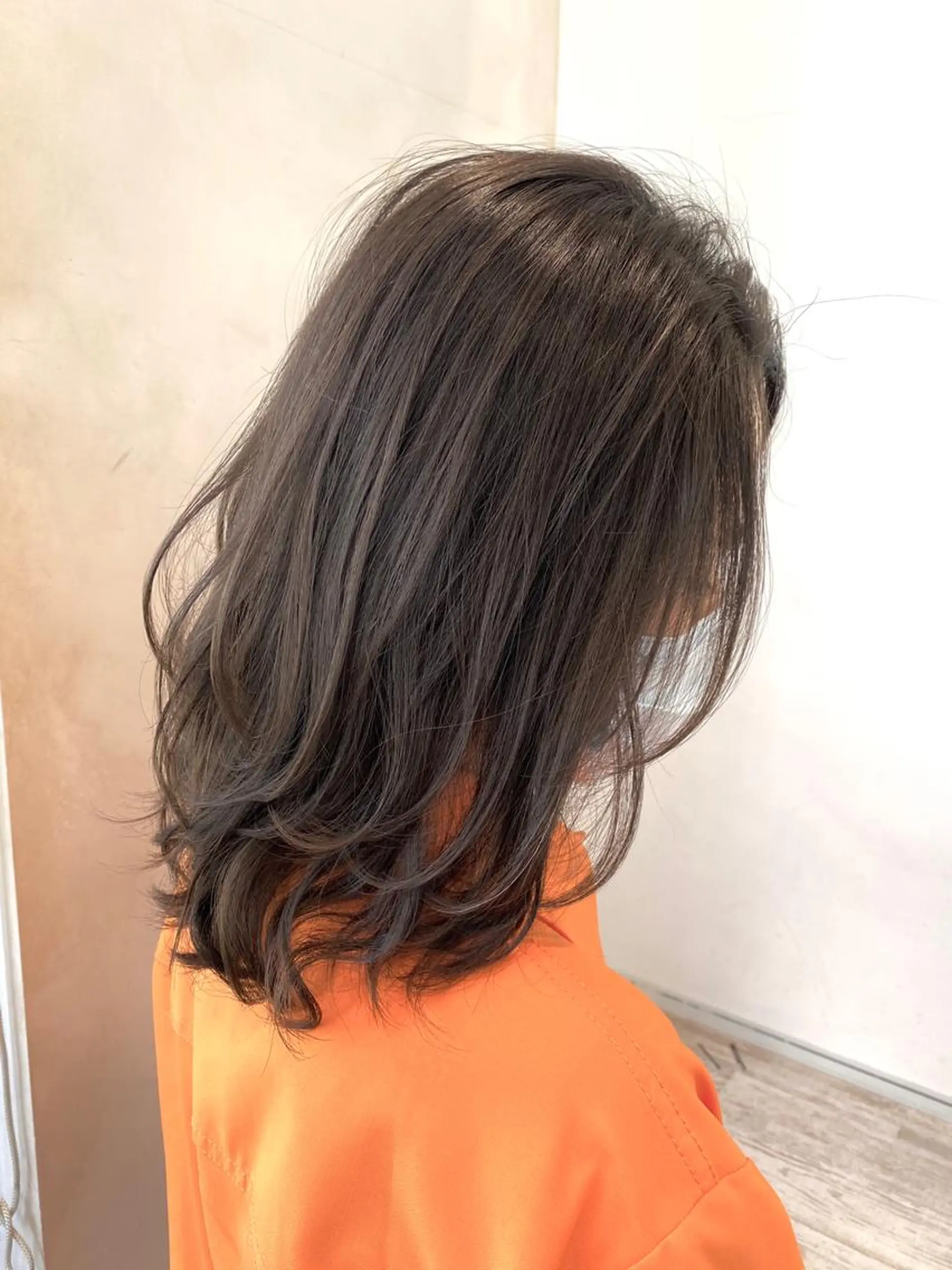 ミディアム 顔まわりカット🌟 くびれヘア/寺門遥輝のヘアスタイル