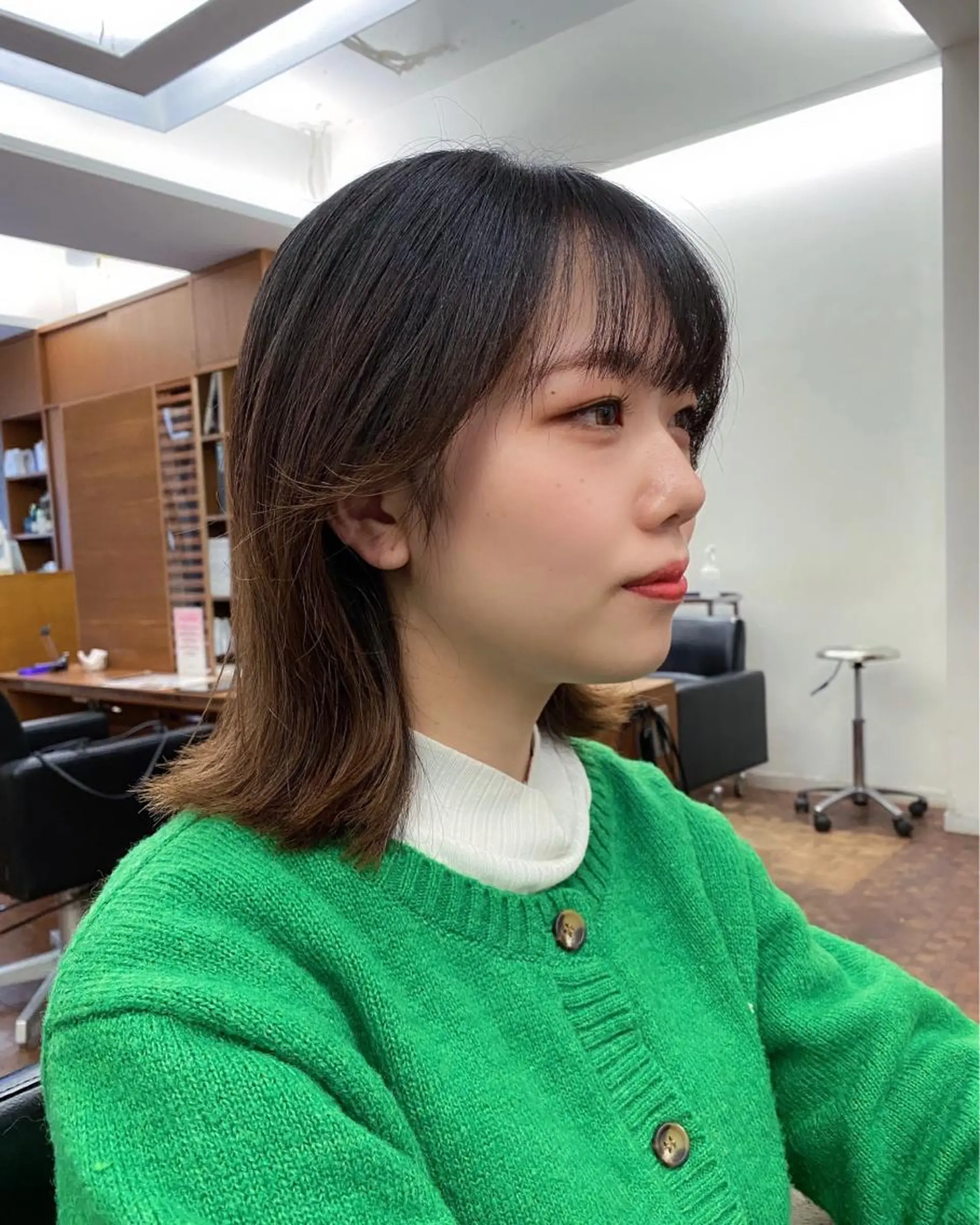 ミディアム 似合わせレイヤー/ ニュアンスパーマ高倉のヘアスタイル