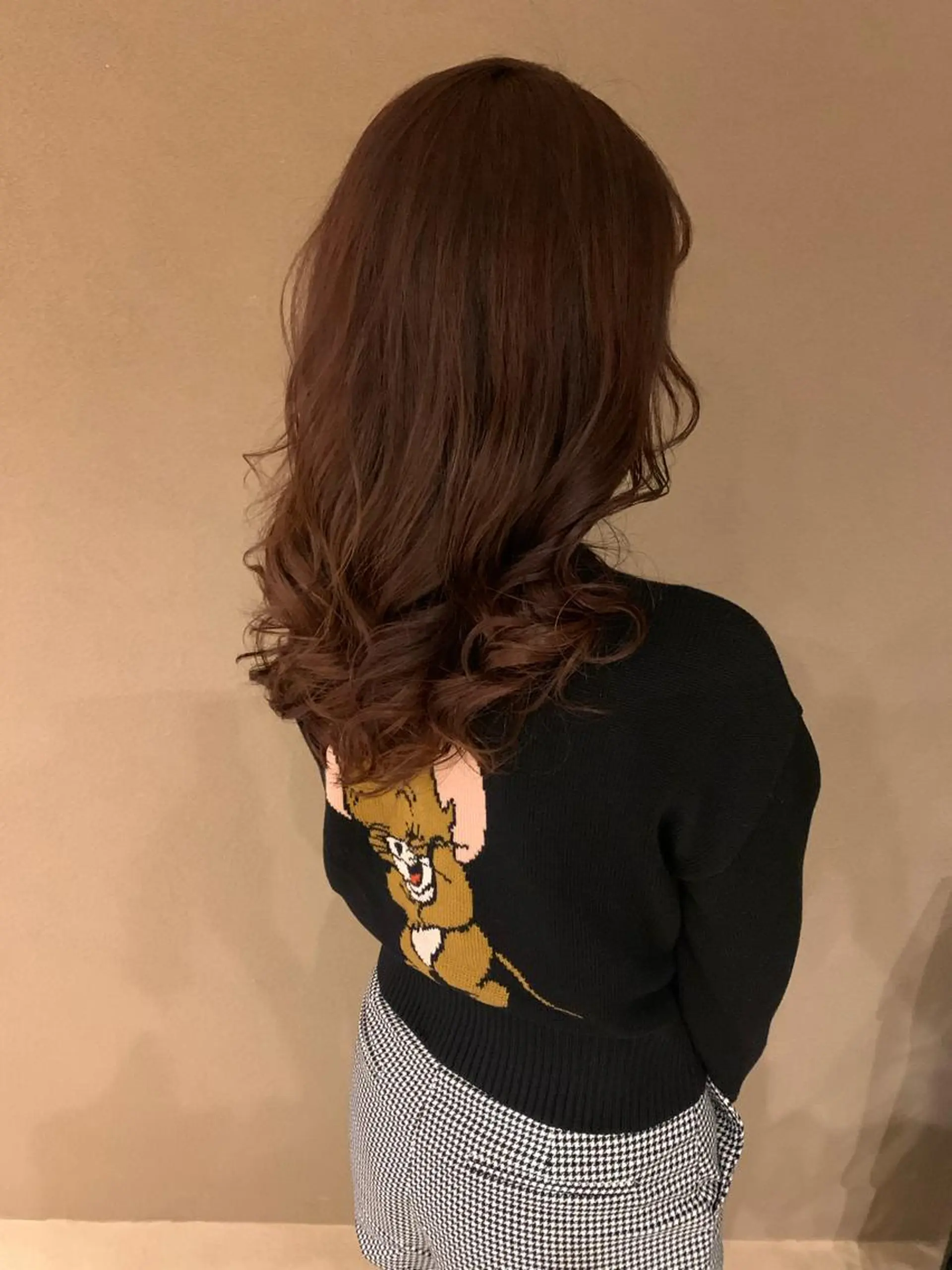 ロング カラー ブリーチ ブラウンカラー ブリーチなしカラー ピンクカラー ピンクブラウン PADOU平松 典幸のヘアスタイル