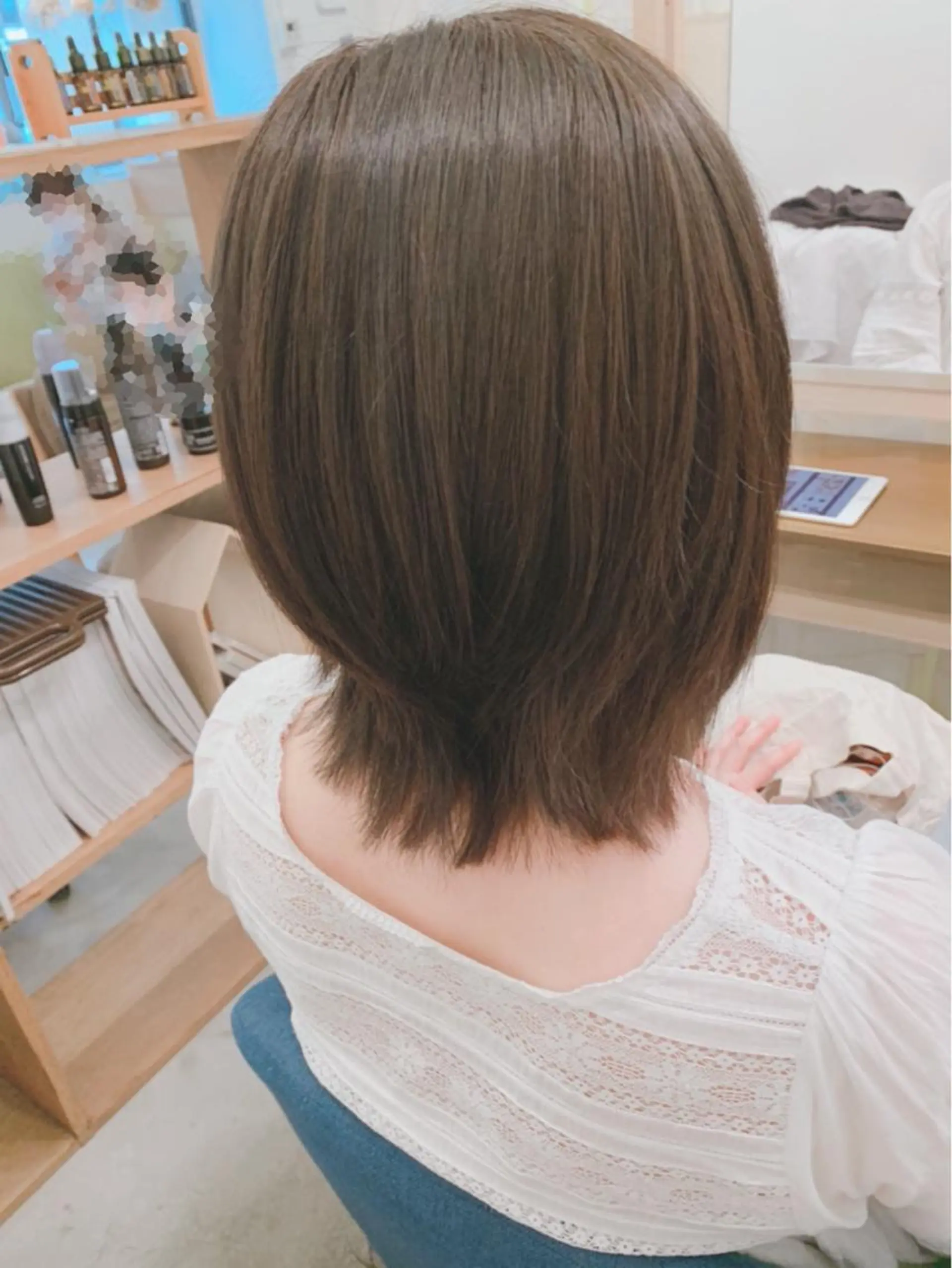 ミディアム カラー 【髪質改善】【美髪】 【ツヤ髪】ほしのちりのヘアスタイル