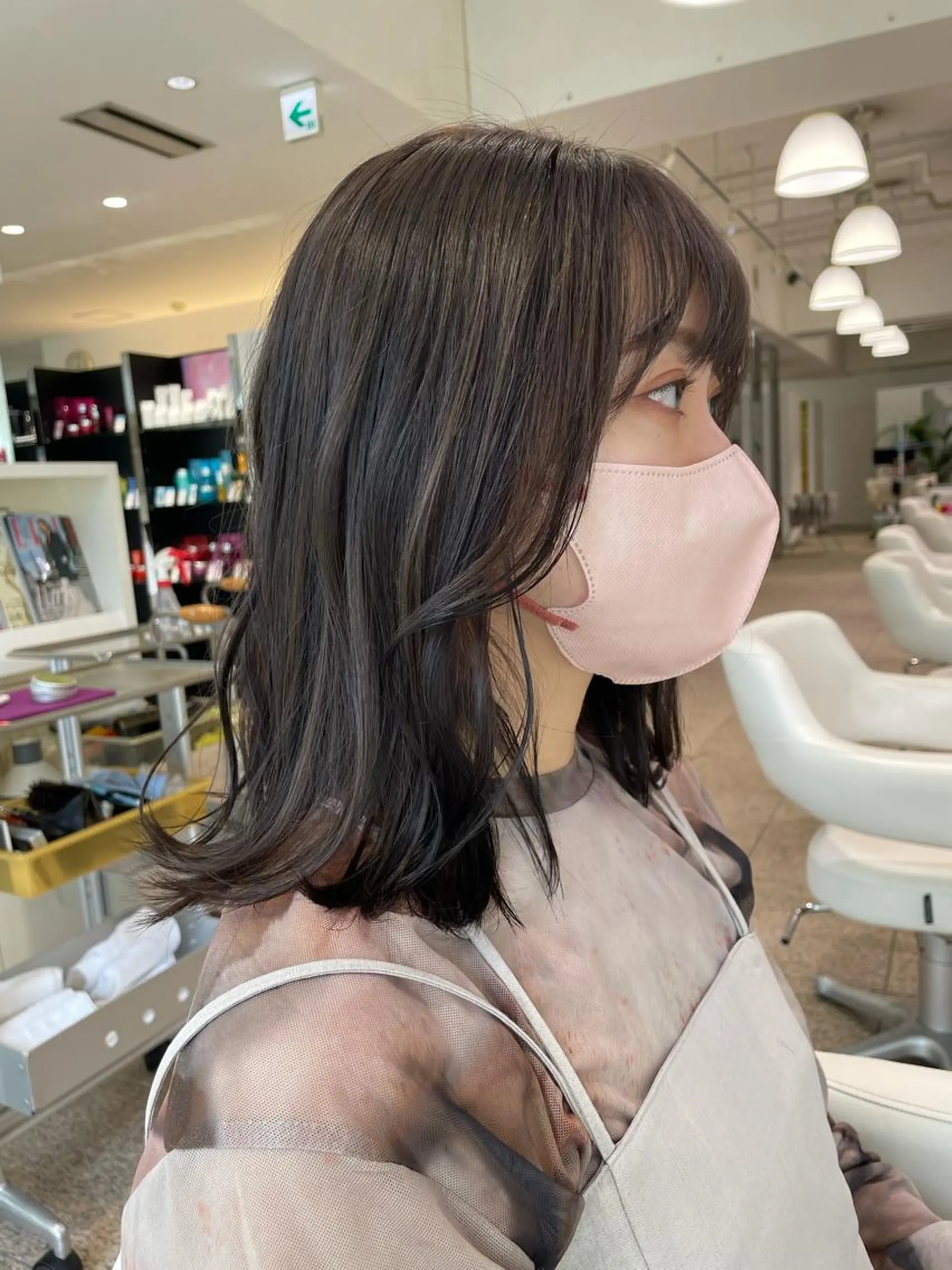 ミディアム 似合わせカット 迫留由弥のヘアスタイル