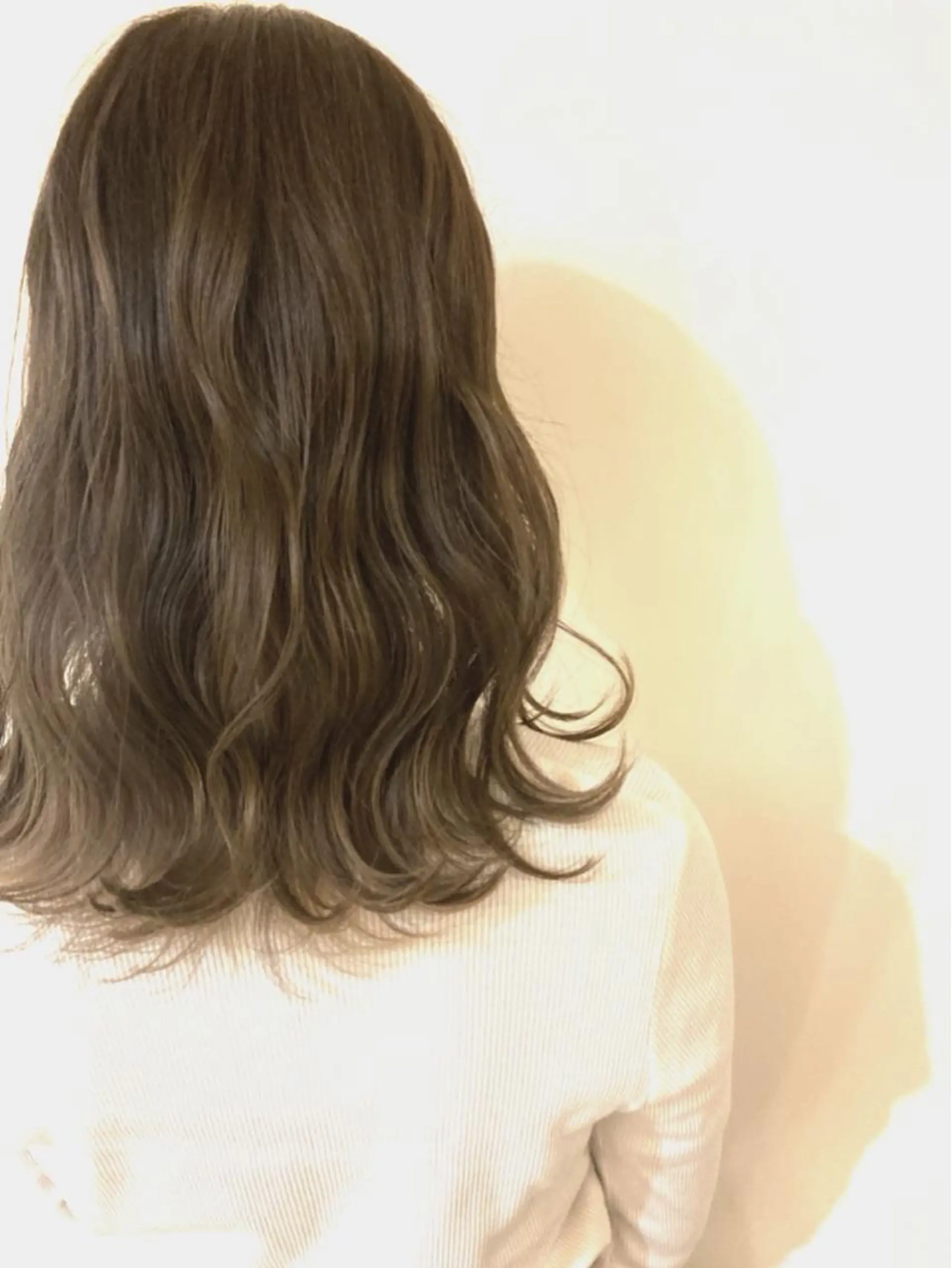 セミロング カラー グレージュ オリーブグレージュ オリーブグレー ペッツ本店 スタイリスト増田ゆきのヘアスタイル