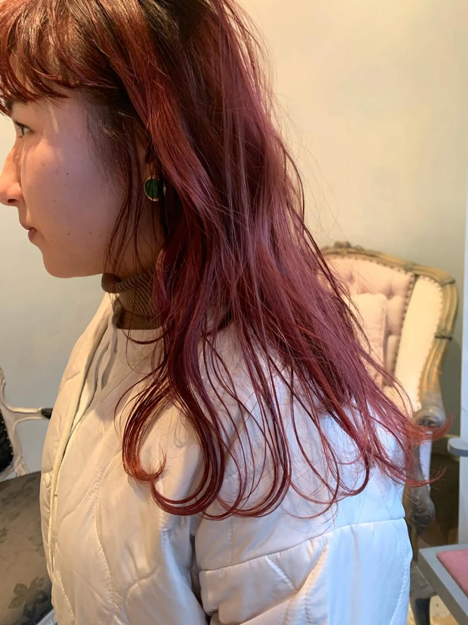 ロング カラー SAKINO. ベージュカラーのヘアスタイル
