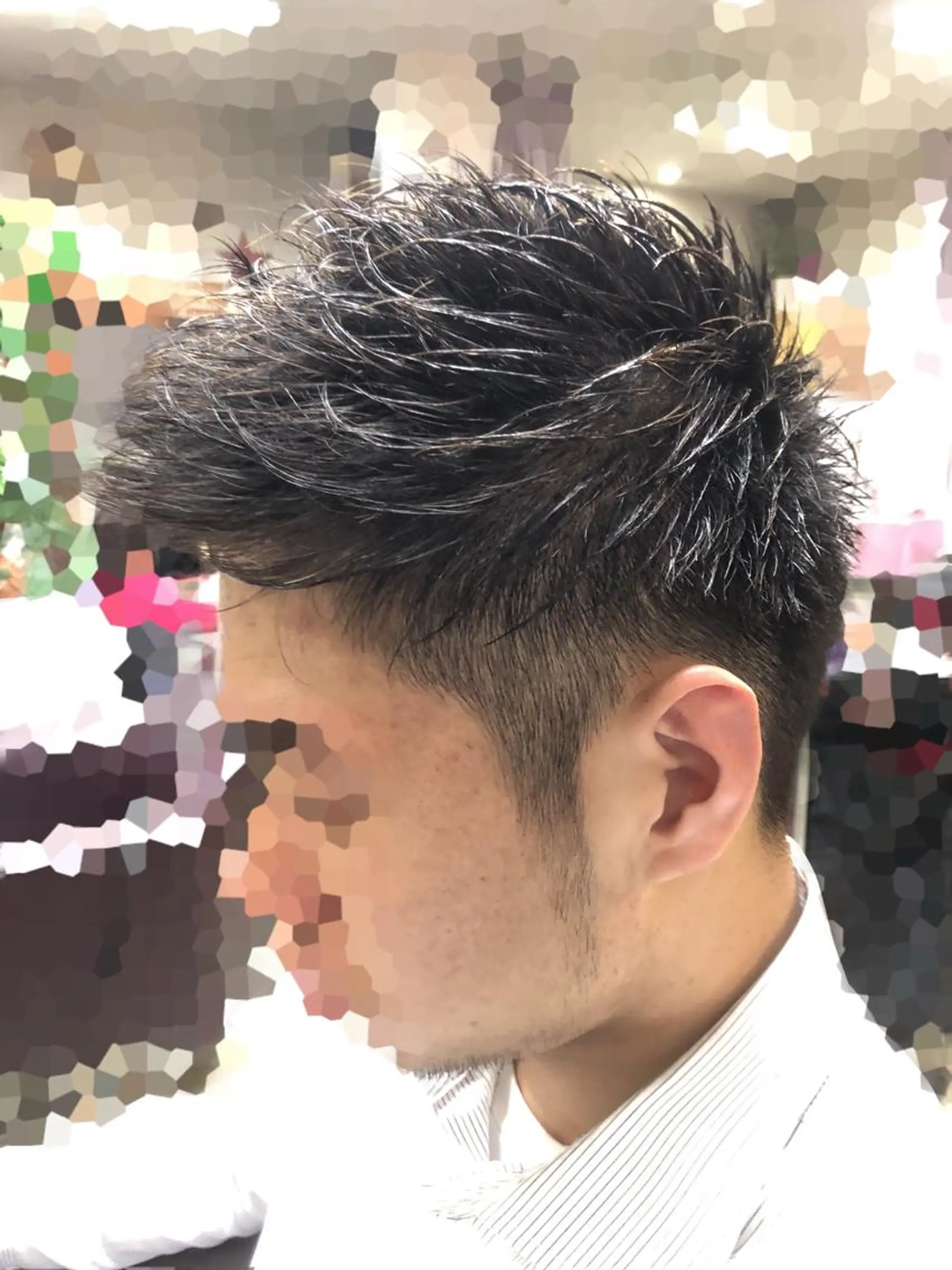 ショート メンズ アップバング ショートヘア カット トリートメント 松 下のヘアスタイル