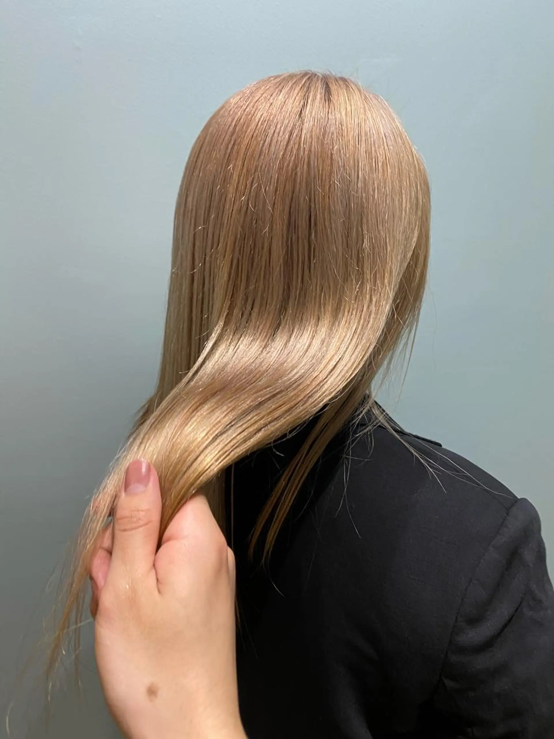 ロング カラー 美髪ストレート 川本雄己のヘアスタイル