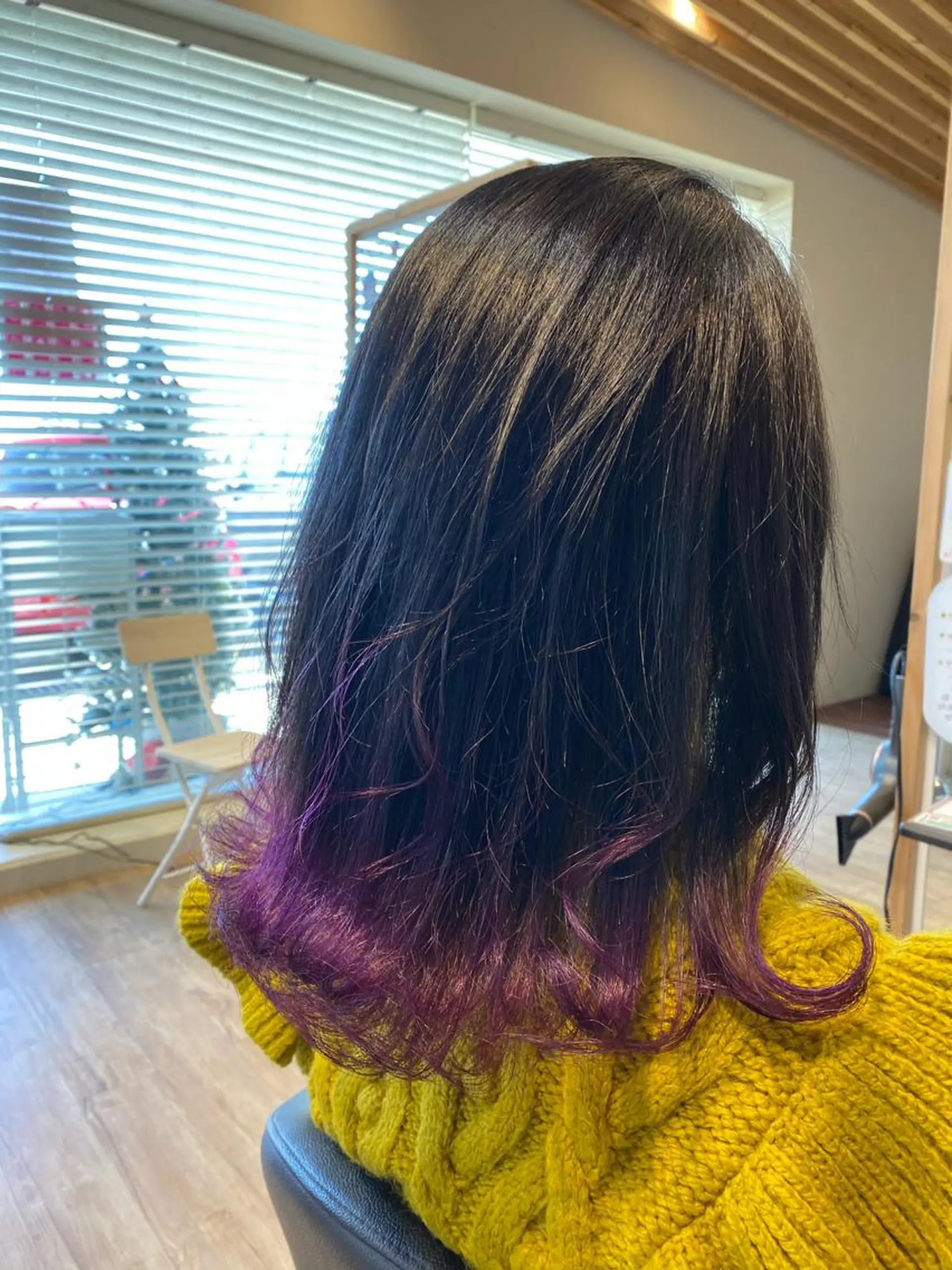 セミロング カラー 関口 友行のヘアスタイル