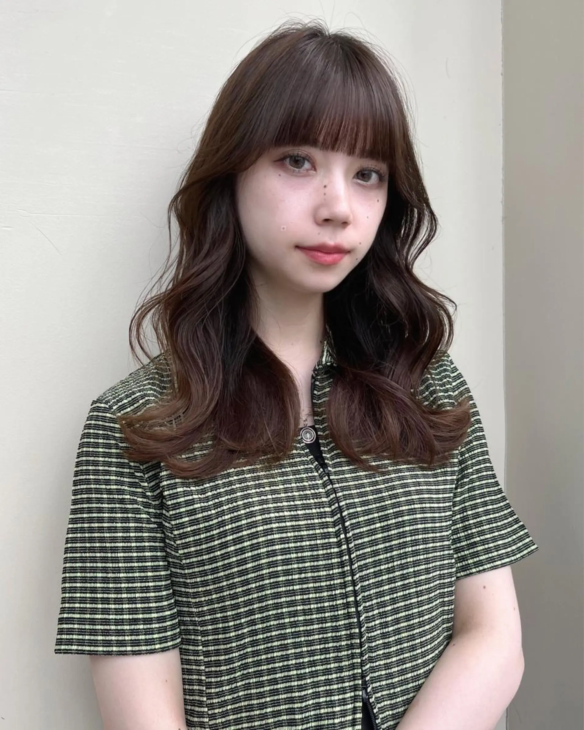 セミロング カラー くびれヘア レイヤー/顔周り /透明感🩶高橋大のヘアスタイル