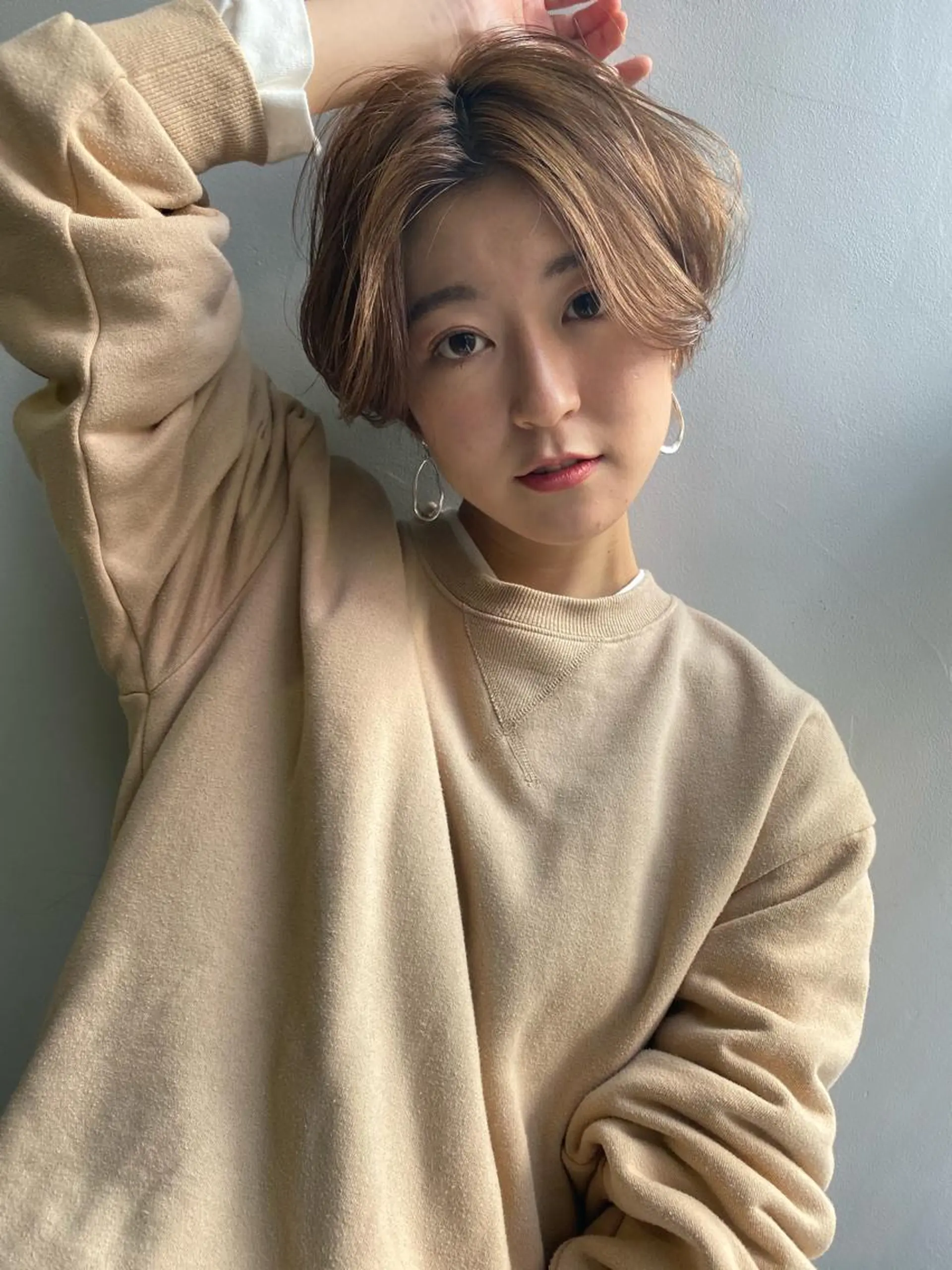 ショート カラー 低ダメージパーマ ケアパーマ/武田明大のヘアスタイル