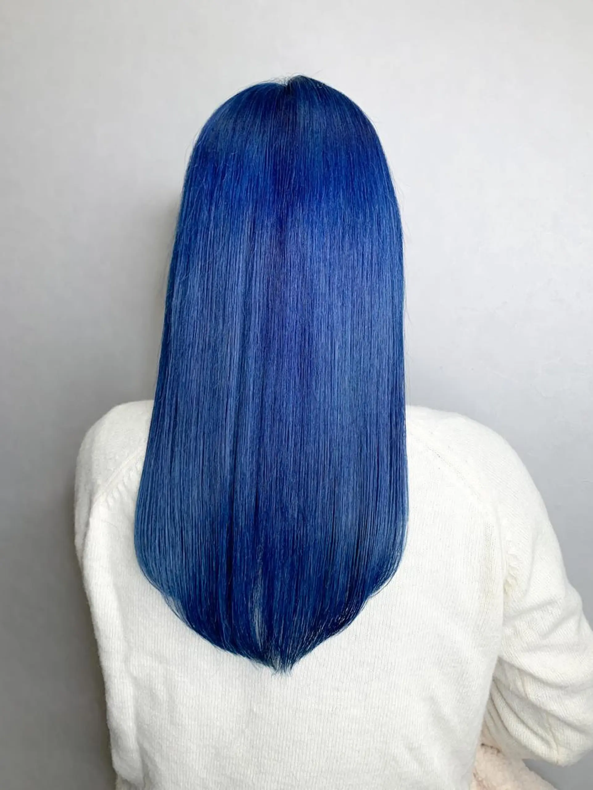 セミロング カラー ブルーカラー 🌈 DAIKI 🌈のヘアスタイル