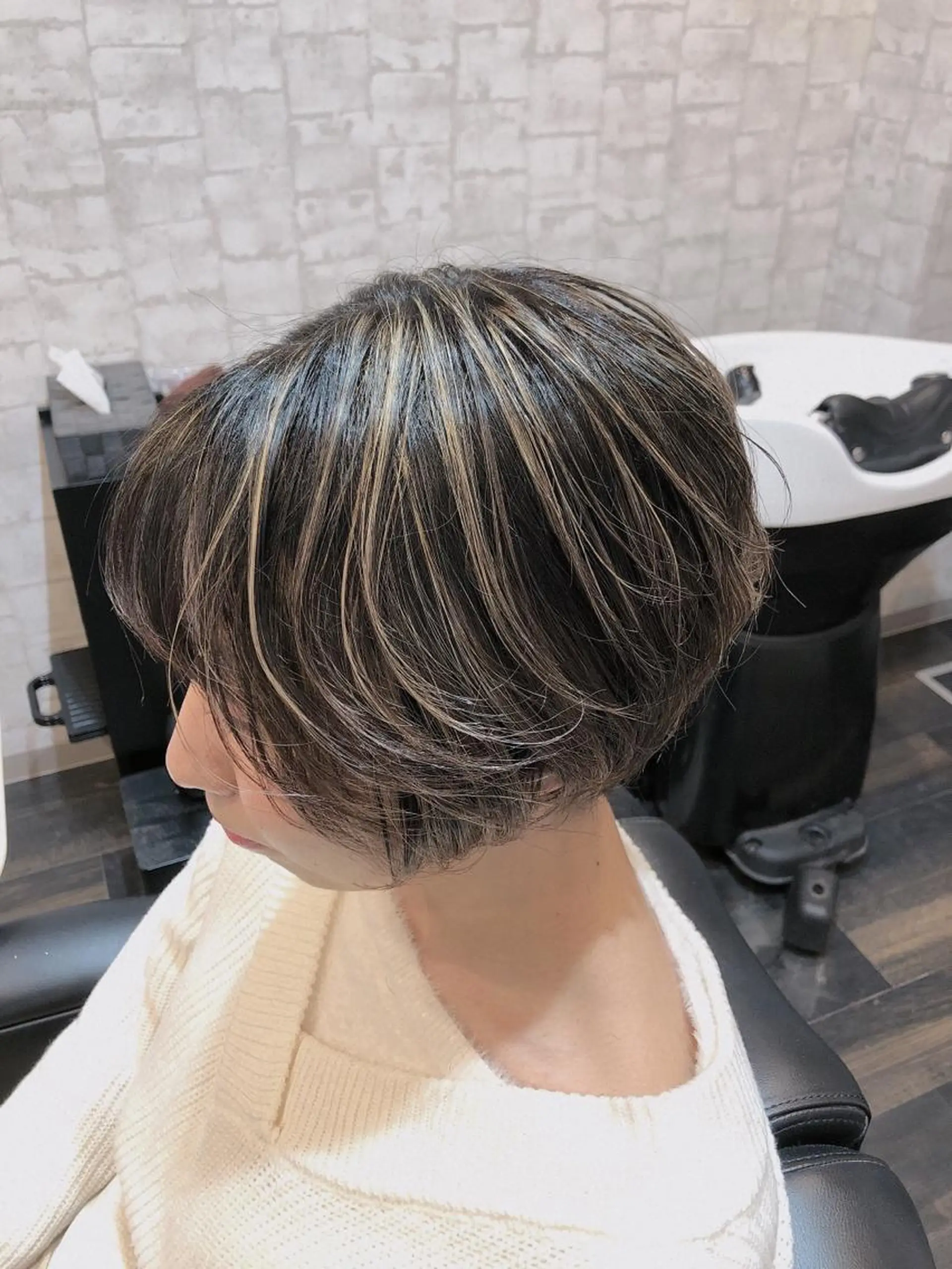 ロング ロング 太白区/白髪ぼかし ハイライト/千葉達人のヘアスタイル