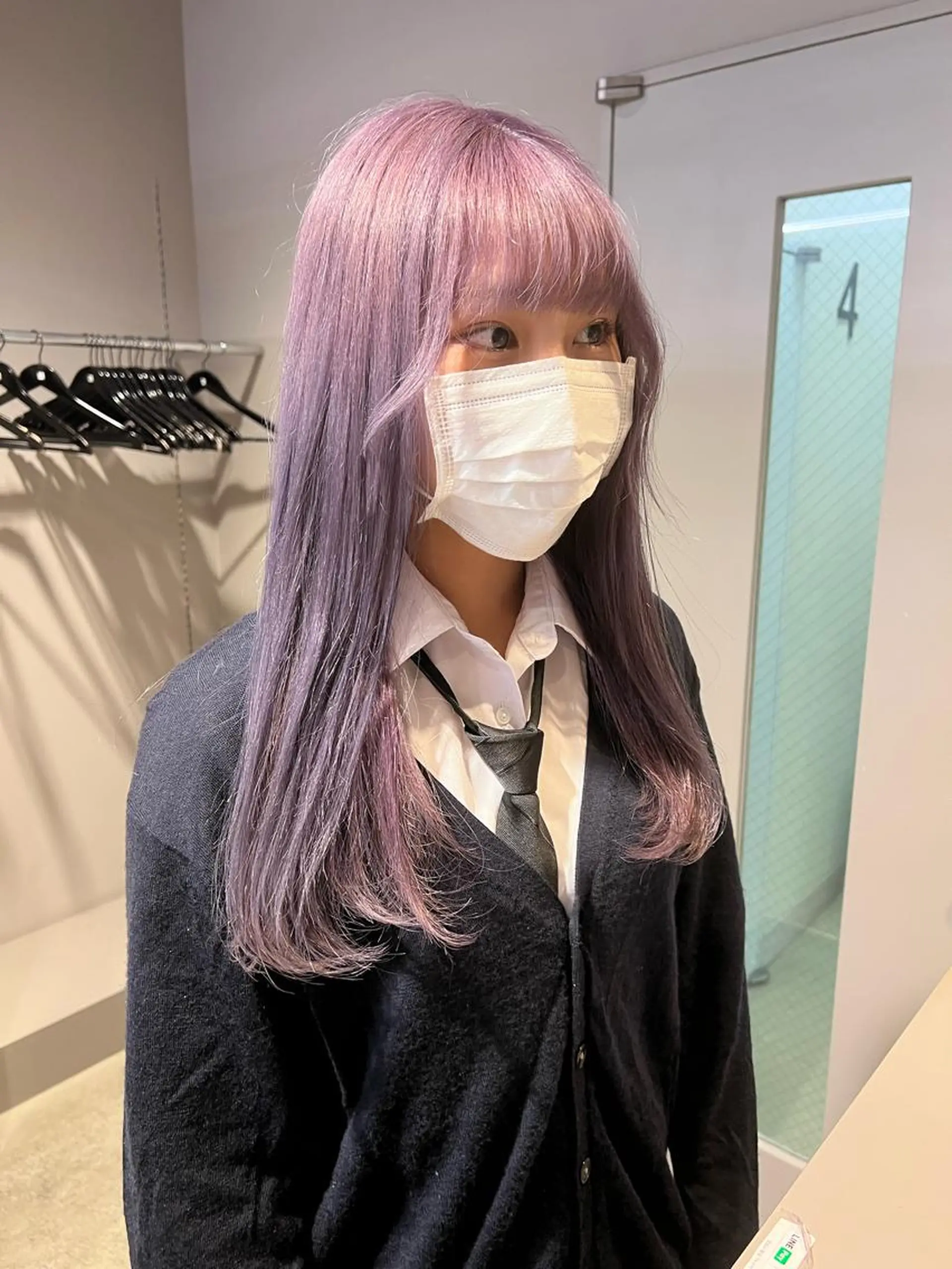 セミロング カラー ヘアアレンジ 🩵 JURI🩵のヘアスタイル