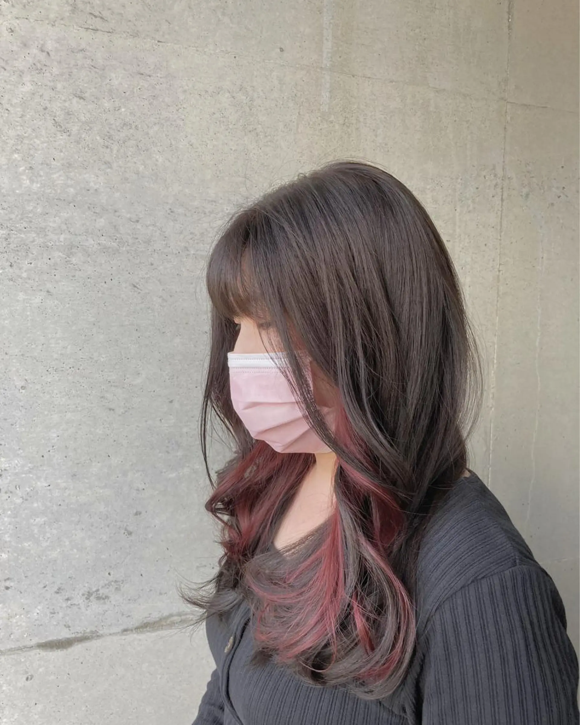 セミロング カット ヘアカラー トリートメント はまべ です☆のヘアスタイル