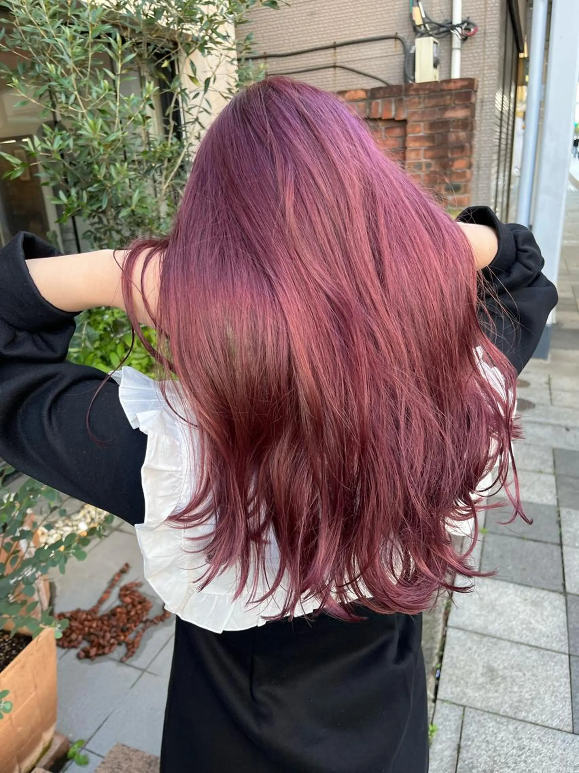 ロング カラー ラベンダーカラー ラベンダーピンク ピンクカラー ヘアカラー SHIAN 八王子👼鬼塚さやかのヘアスタイル