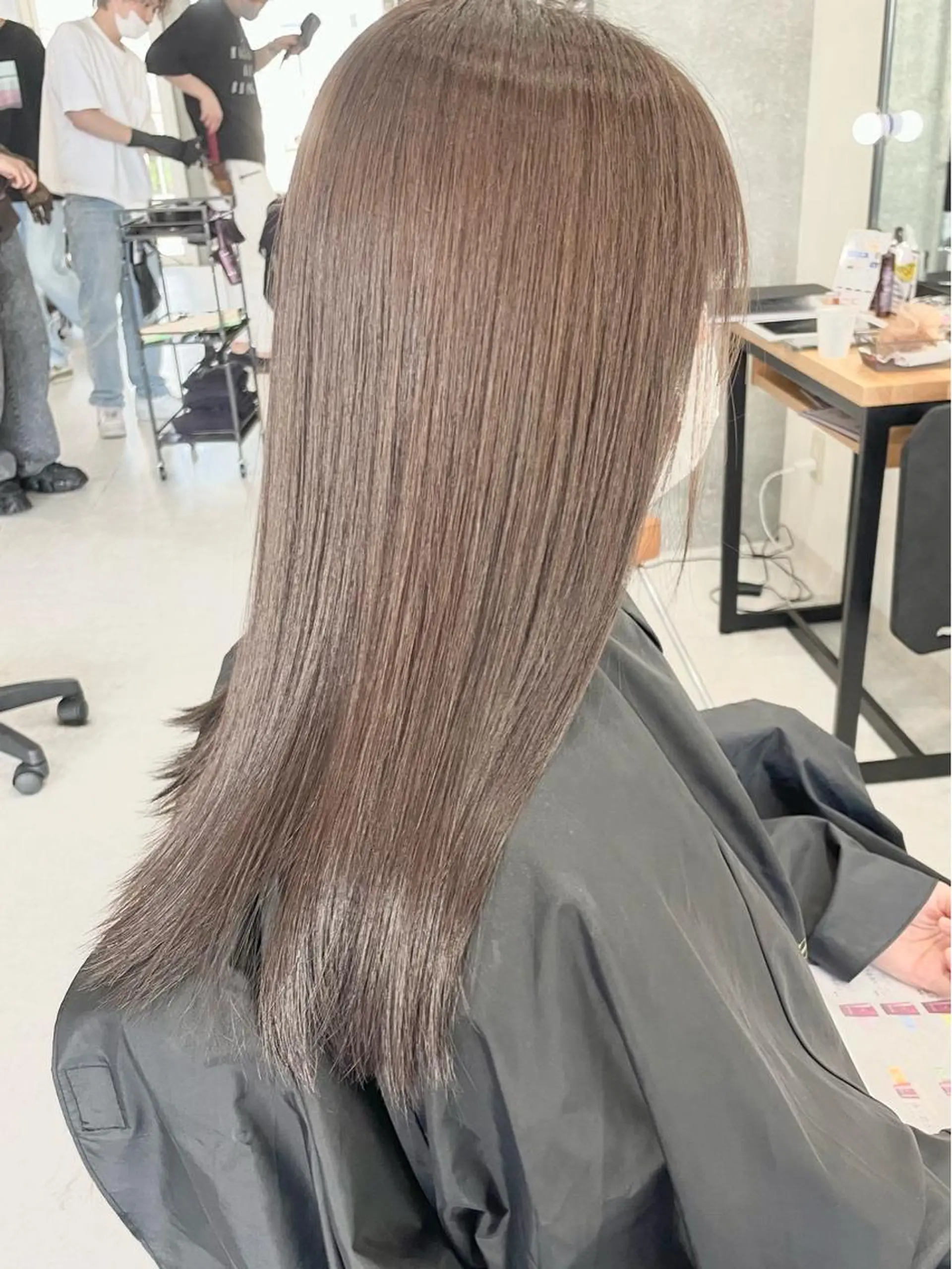 ロング カラー カット ヘアカラー トリートメント ダブルカラー特化💍 tiam💍韓国ヘアのヘアスタイル