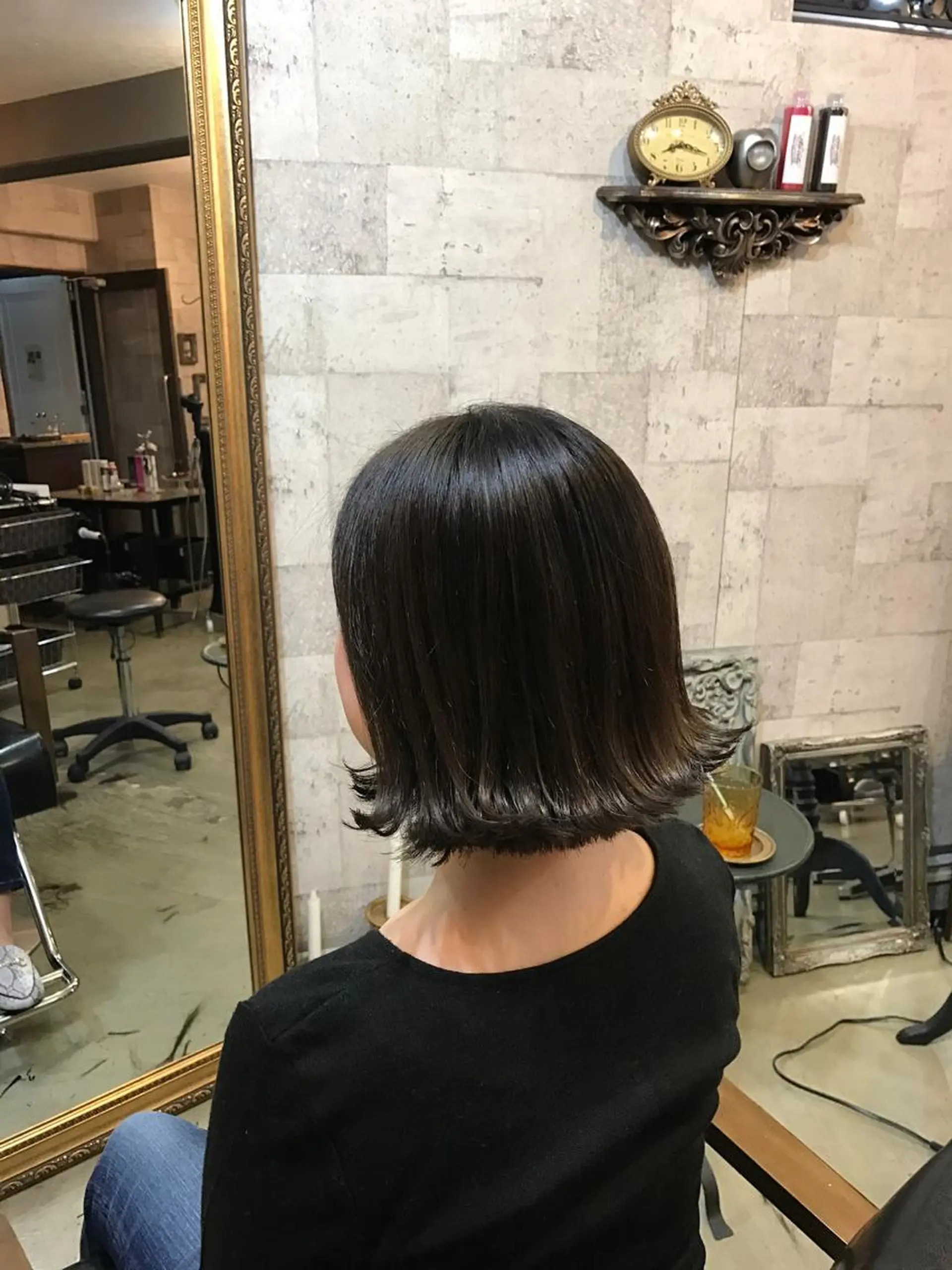 ショート ボブ 外ハネヘア インナーカラー/天神 ブリーチ/吉田のヘアスタイル