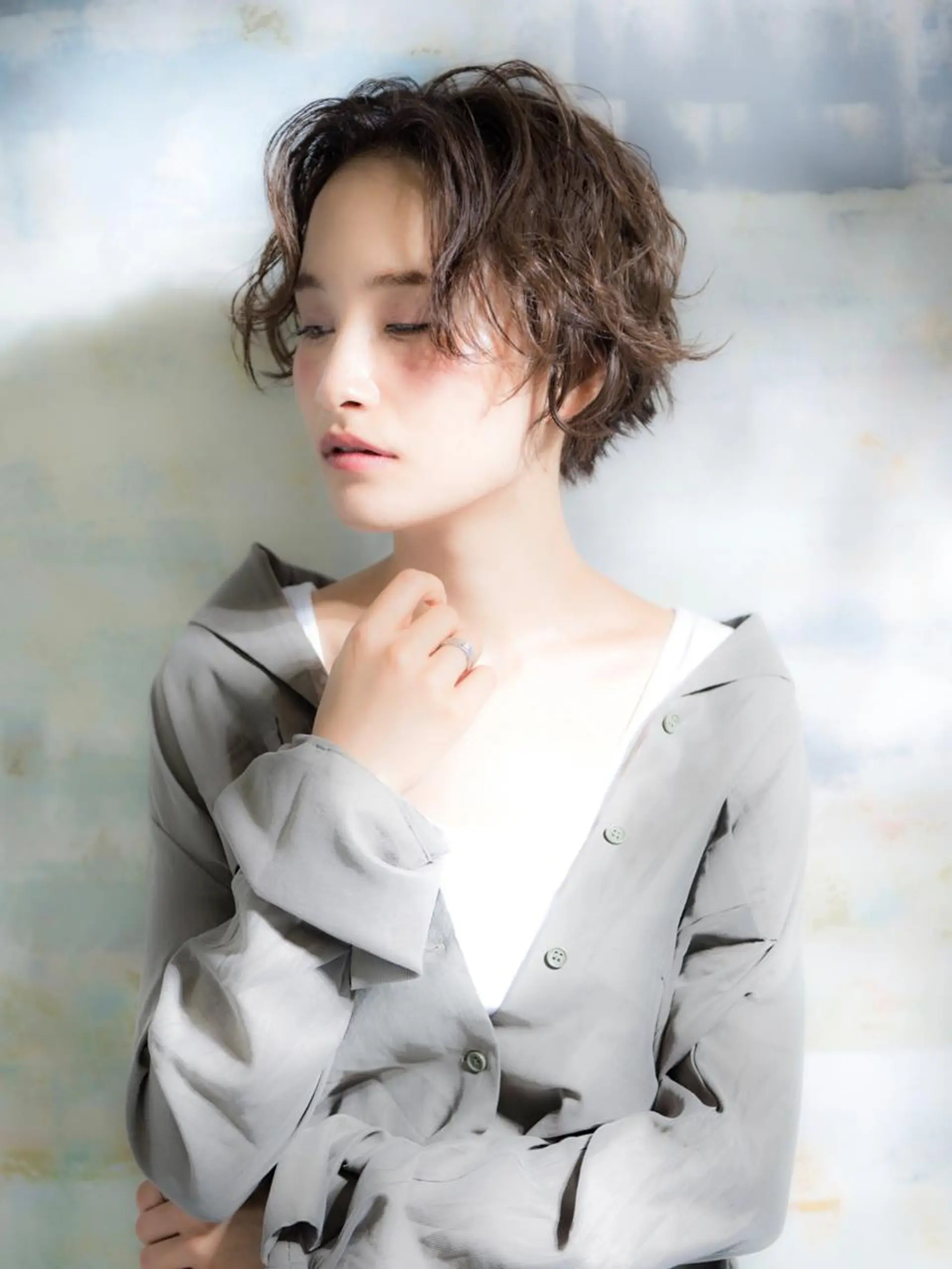 ショート カラー レイヤーカット✂️ 横浜No1♡下鳥翔子のヘアスタイル