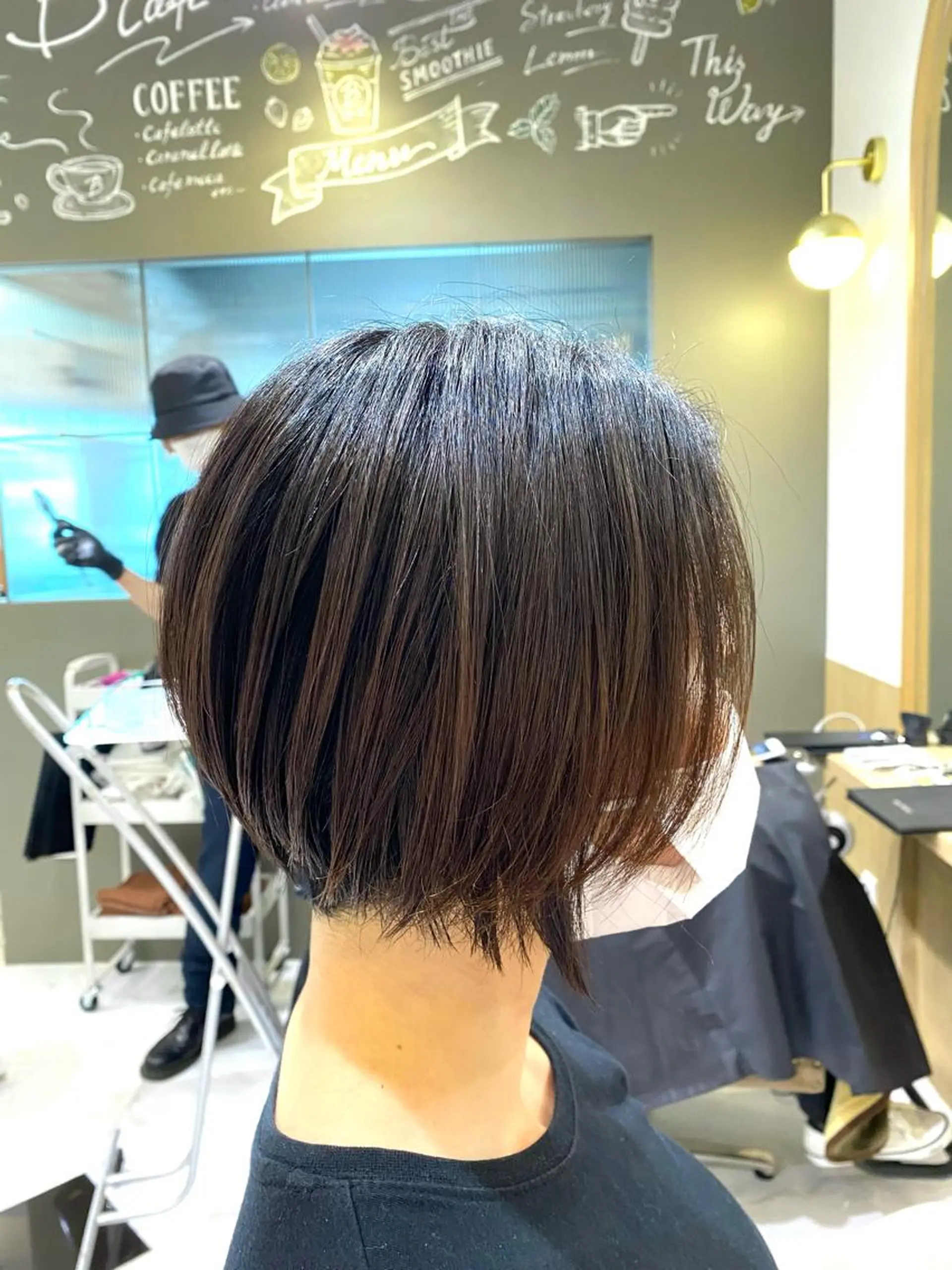 ショート ショートヘア 縮毛矯正 坂井 茅聖のヘアスタイル