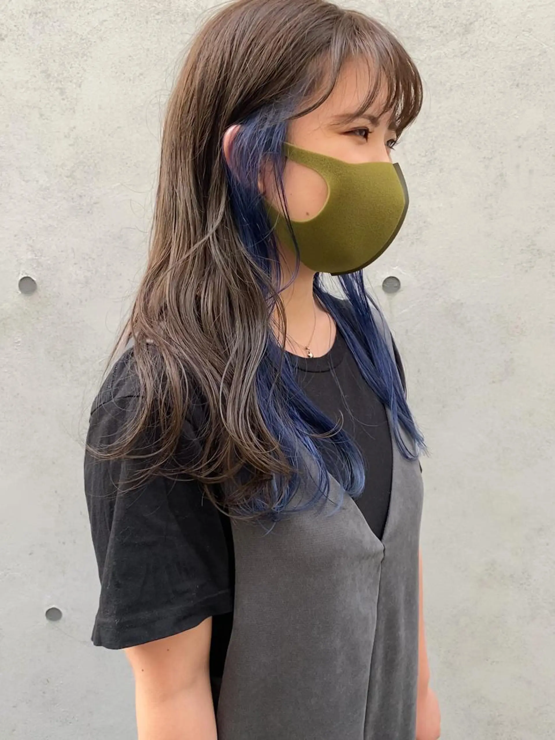 セミロング カラー ブリーチ ブルーカラー 透明感カラー イヤリングカラー インナーカラー 蔵前 デザインカット KOBAYASHIのその他イメージ