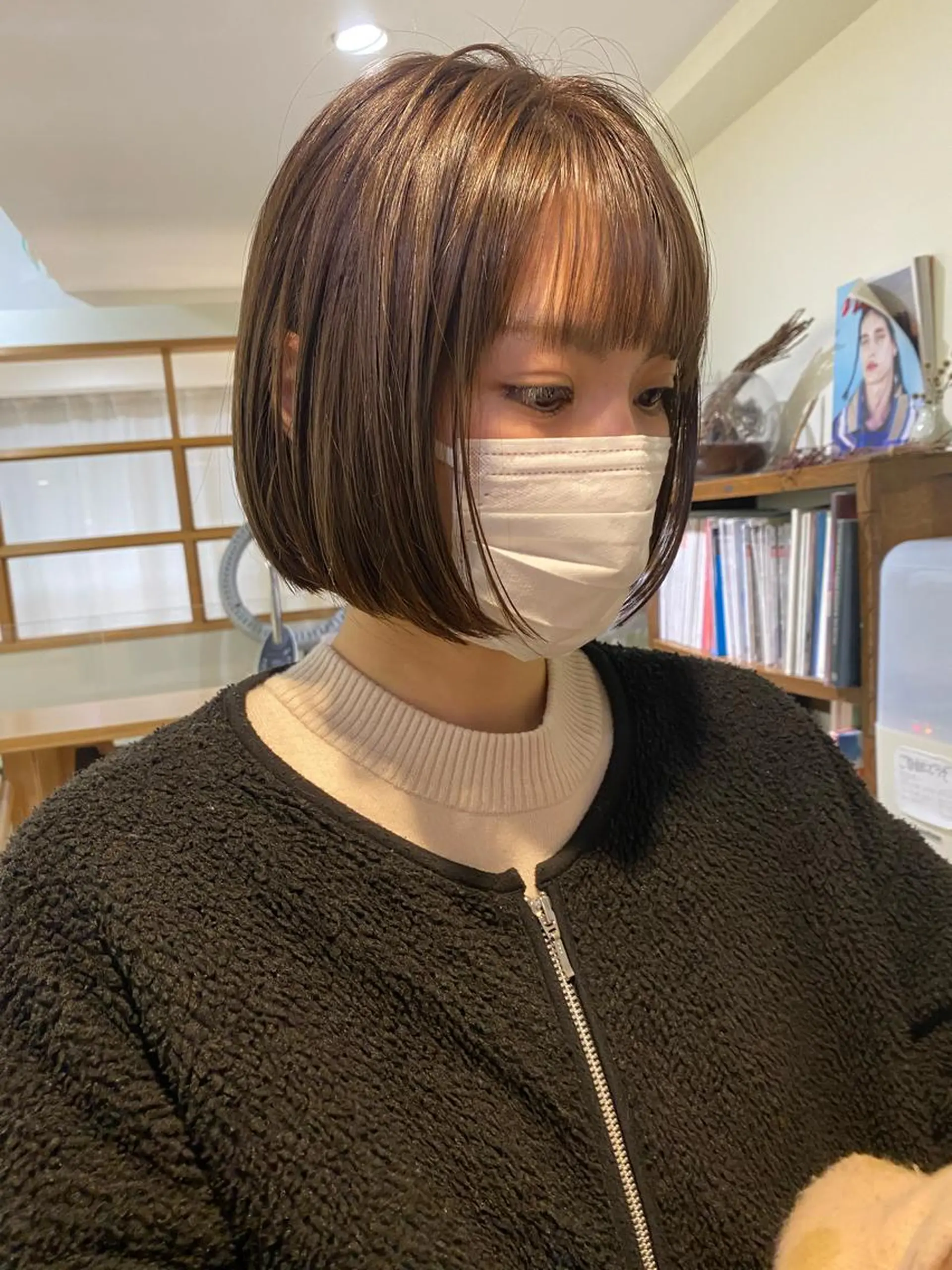 ショート カラー ヘアアレンジ レイヤー🌟艶カラー 🕊まやのヘアスタイル