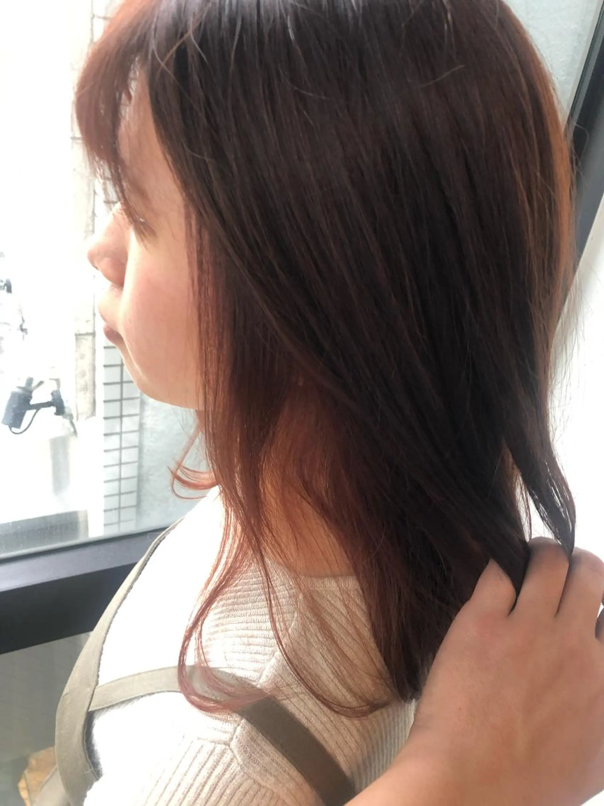 ミディアム カラー 髪質改善＆ブリーチ 伊勢　祐一郎のヘアスタイル