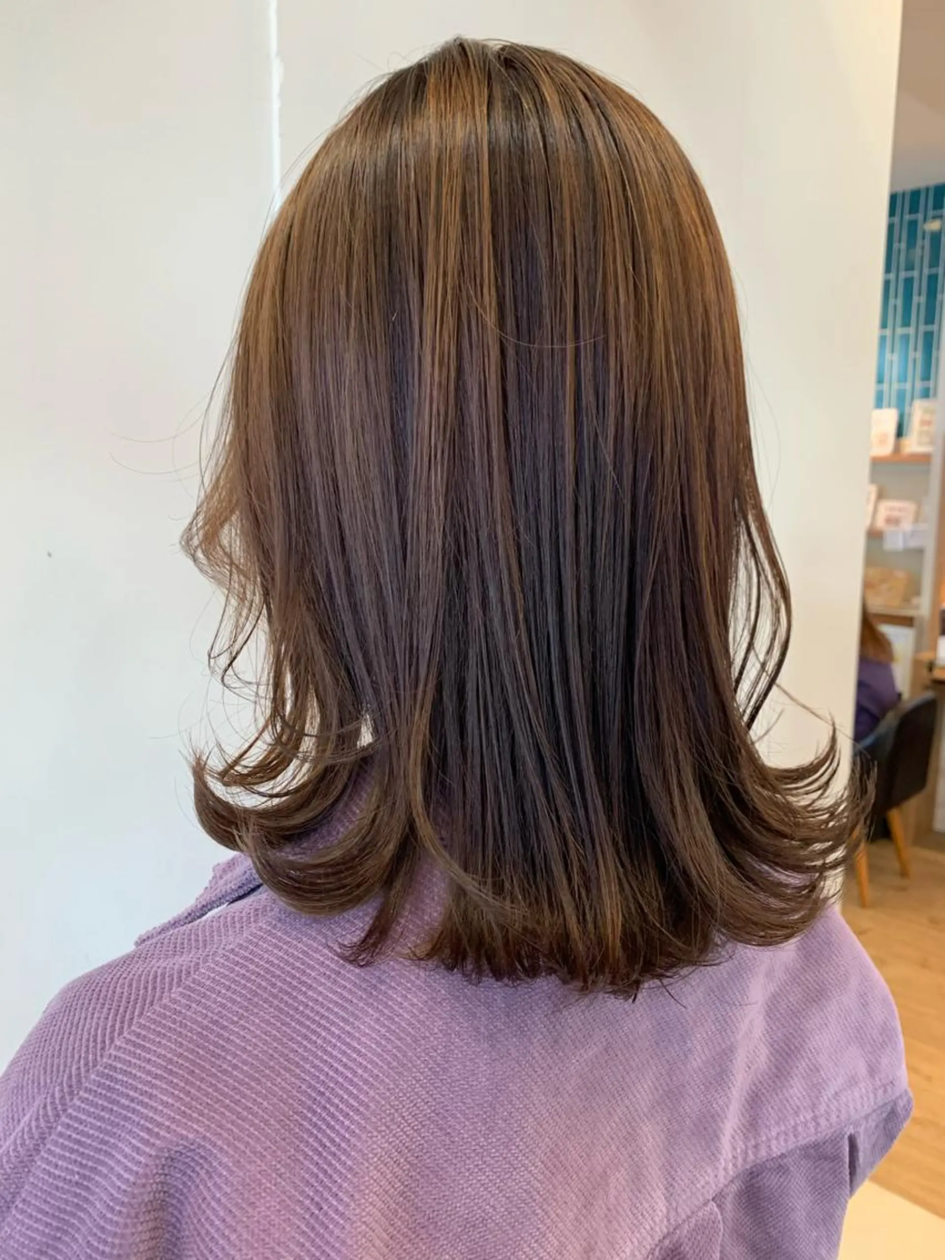 ミディアム まろやかカラー🤎 みなとまほのヘアスタイル