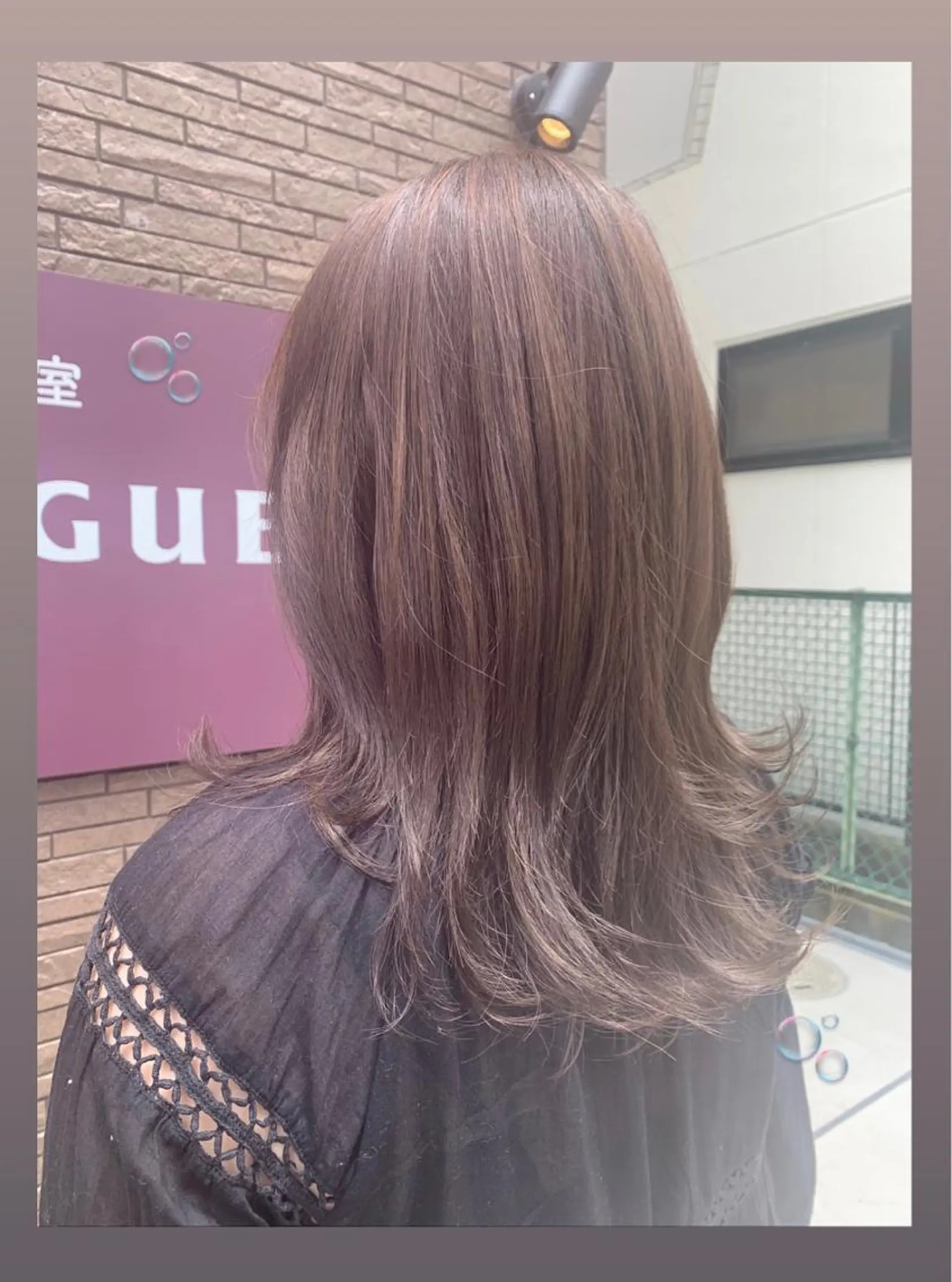 セミロング カラー 飯塚 優希のヘアスタイル