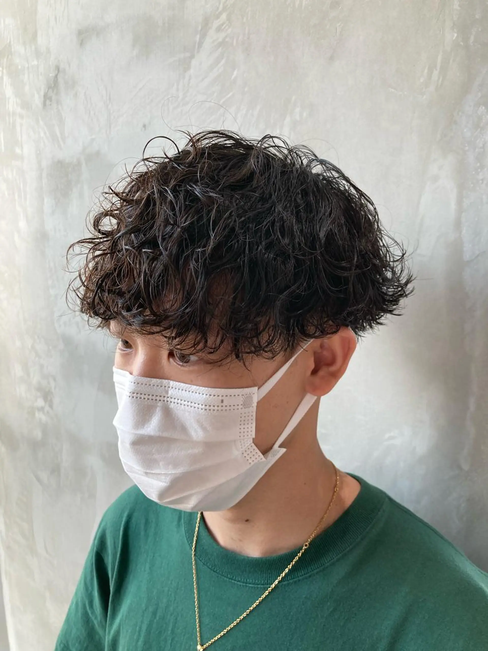 ショート パーマ メンズ メンズパーマ 波巻きパーマ スパイラルパーマ カット パーマ トリートメント 波巻きスパイラルパー マ/シャドウパーマ駿のヘアスタイル