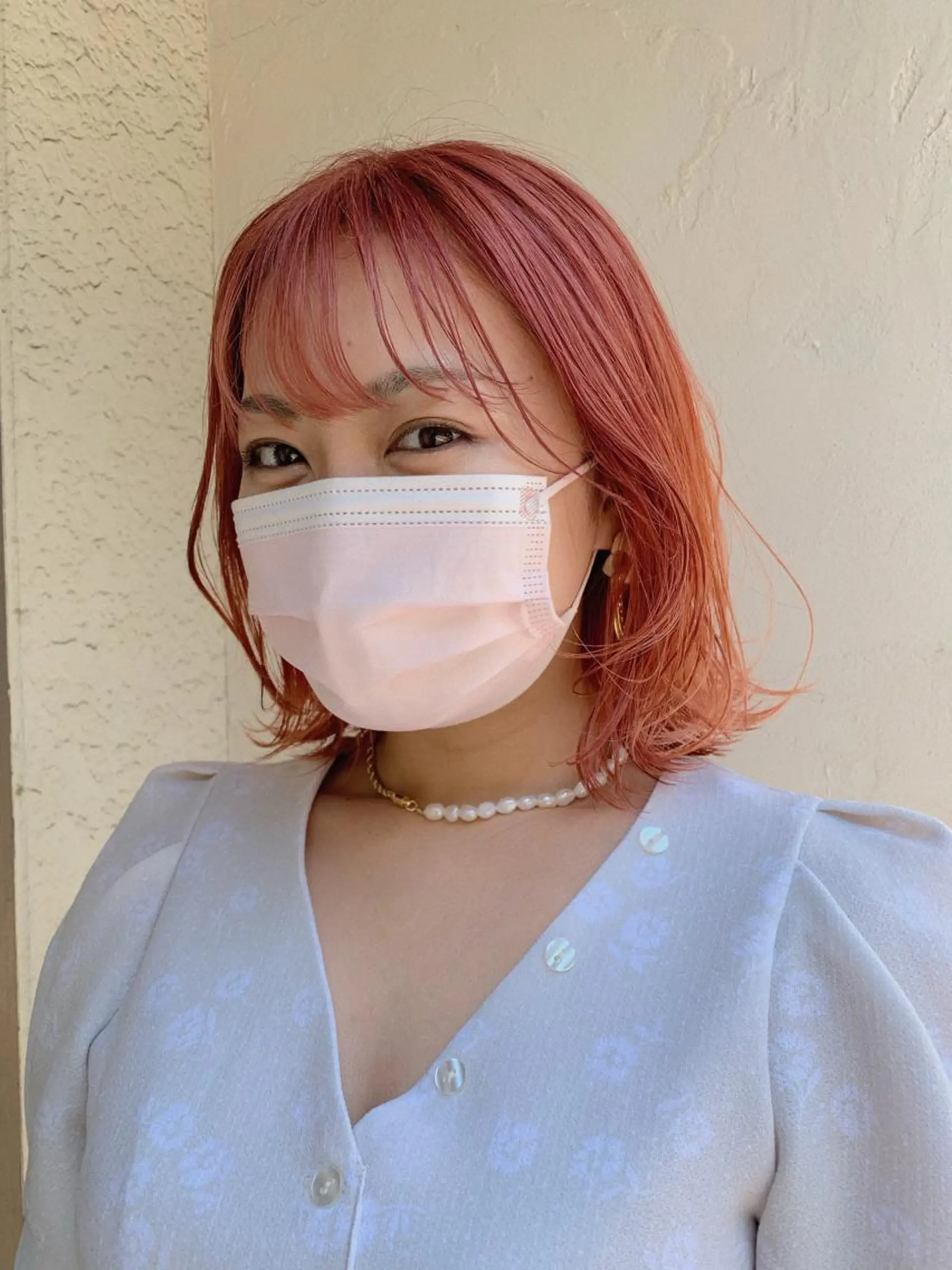 ミディアム カラー パーマ ヘアアレンジ ヨシムラ リオのヘアスタイル