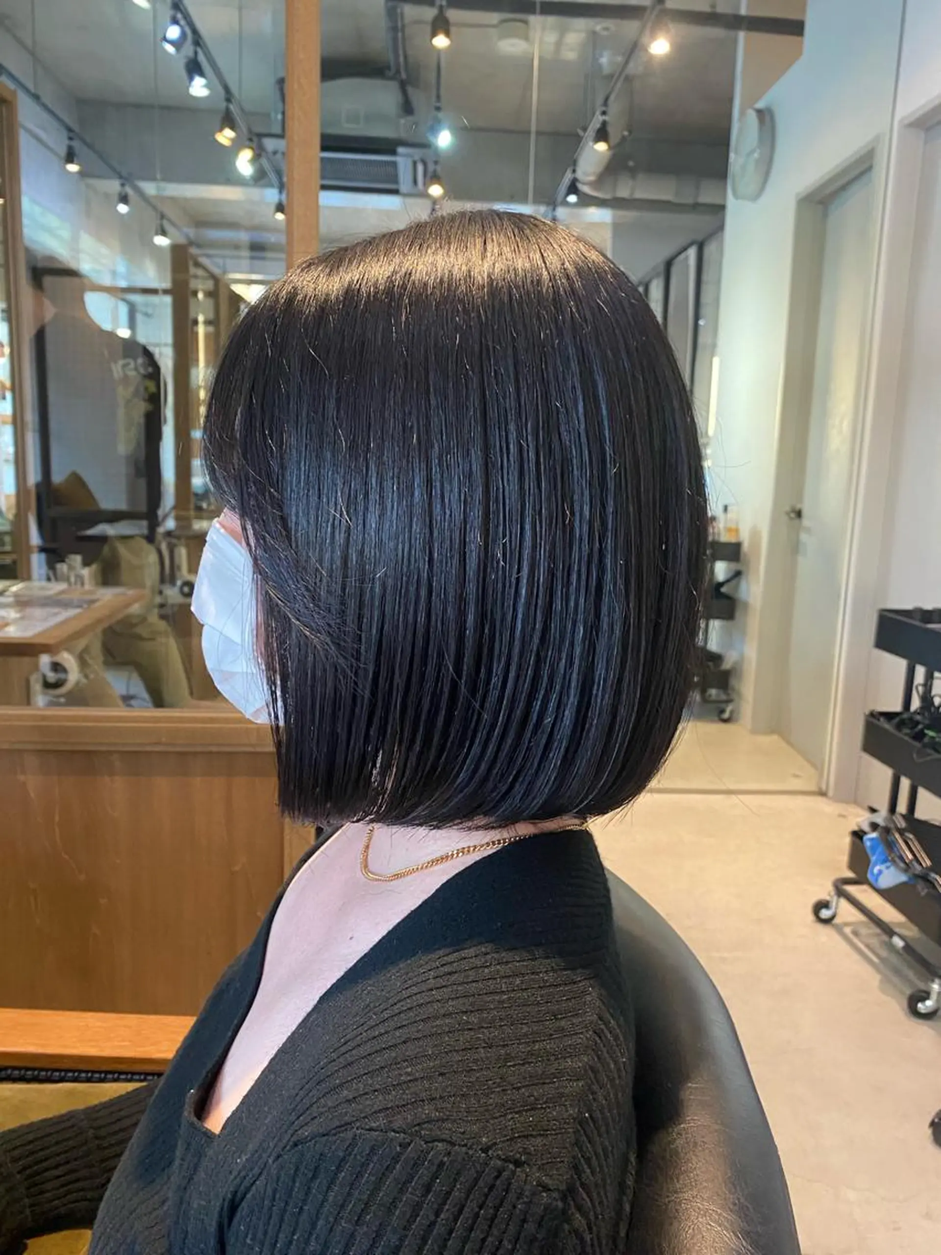 ミディアム カット FERIA池田 石田較貴のヘアスタイル