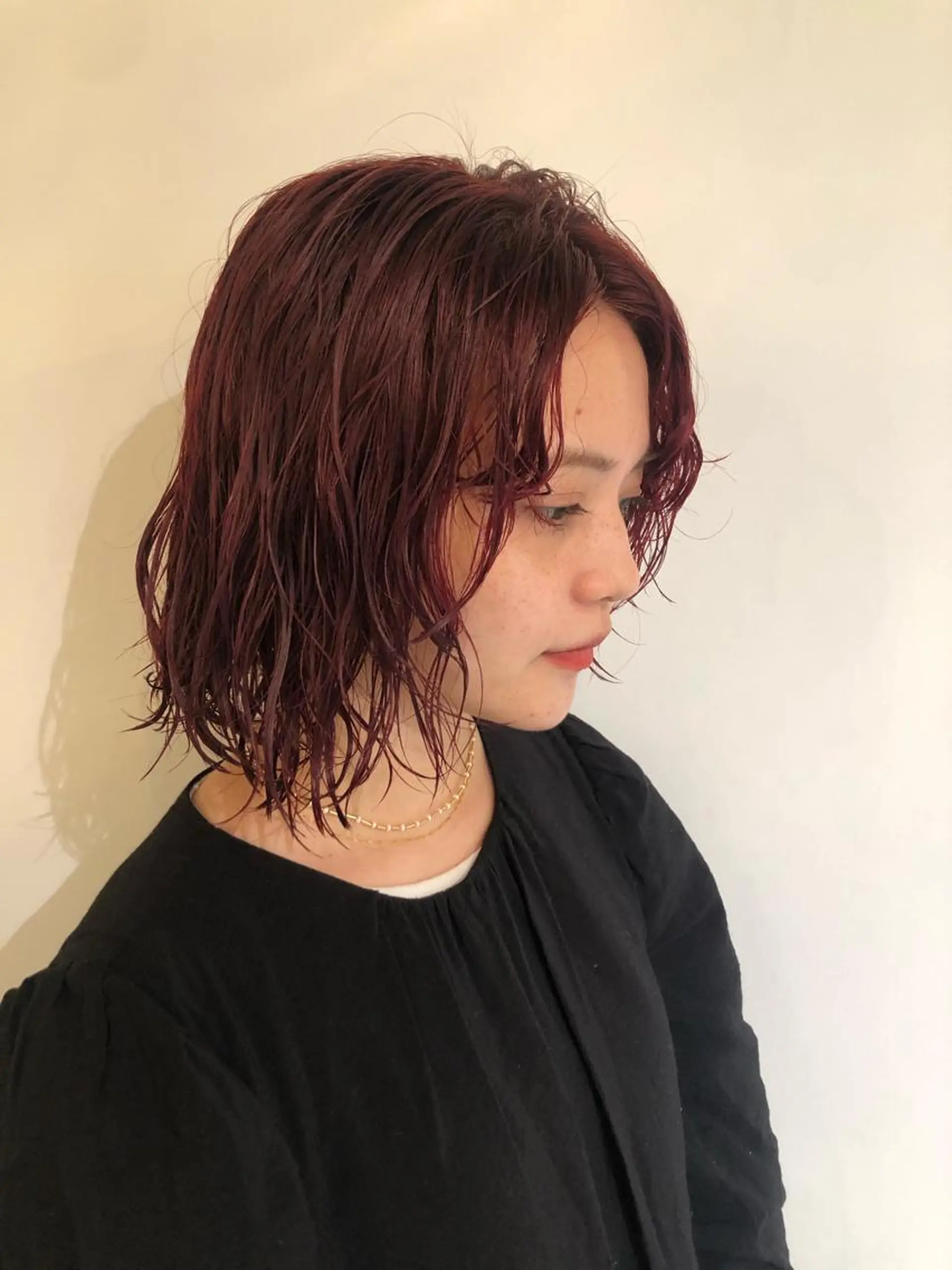 カラー ブリーチカラー🎀 韓国風/寺門美優のヘアスタイル