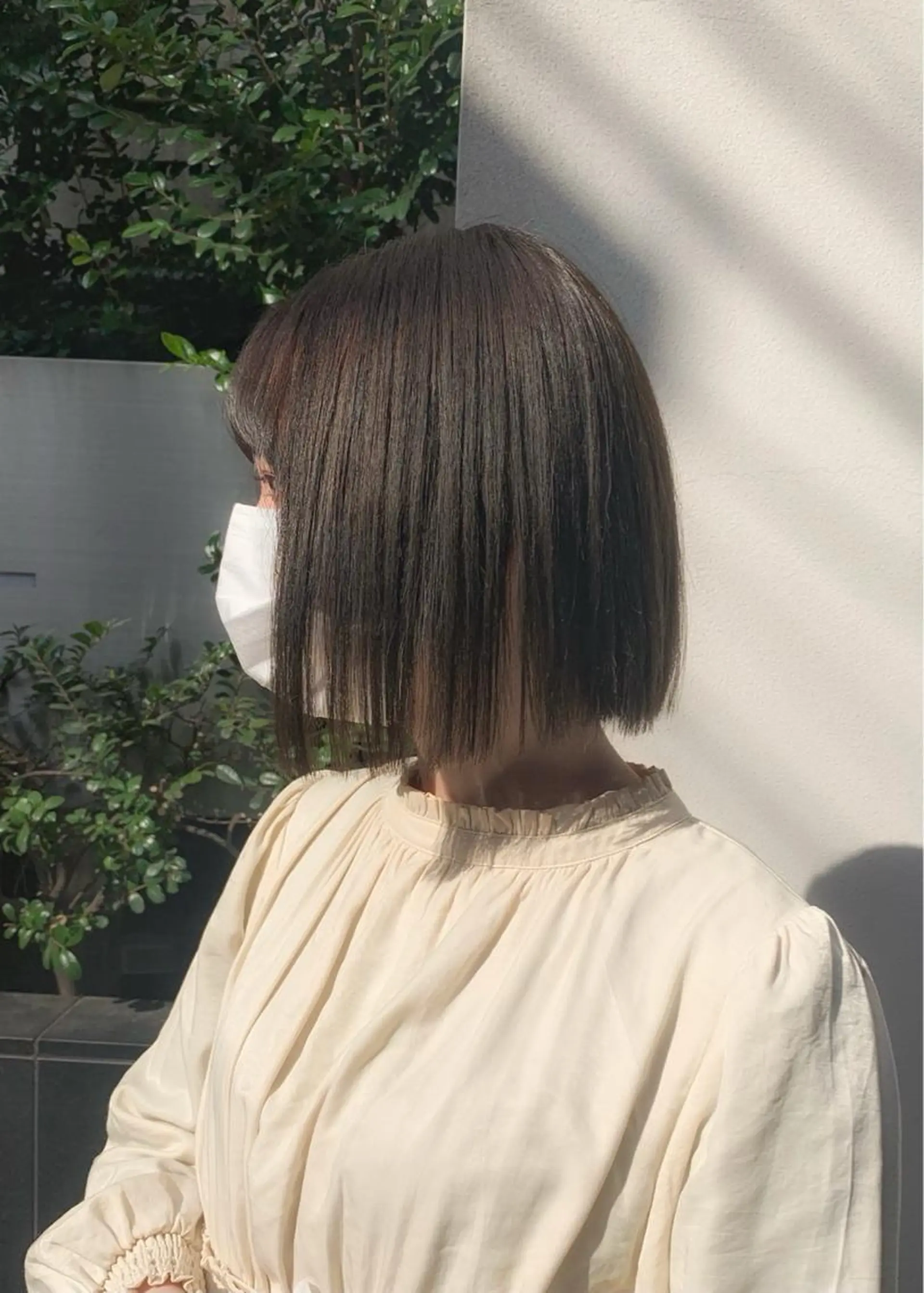 ショート カラー グレージュ オリーブグレージュ オリーブグレー カット ヘアカラー トリートメント 矢野 晃平のヘアスタイル