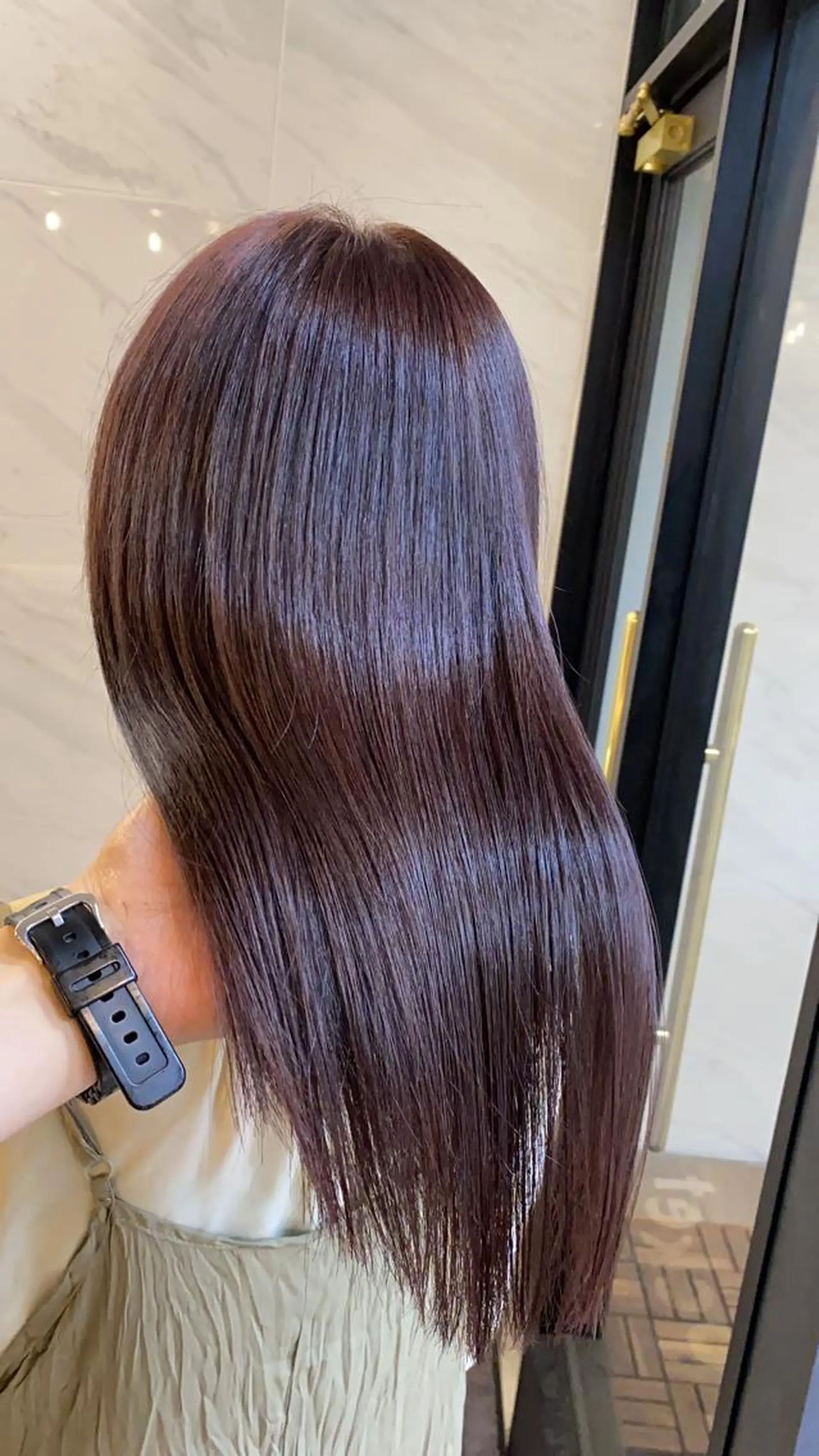 セミロング カラー ブリーチ ブリーチなしカラー 髪質改善 🎗大槻 武士🎗のヘアスタイル