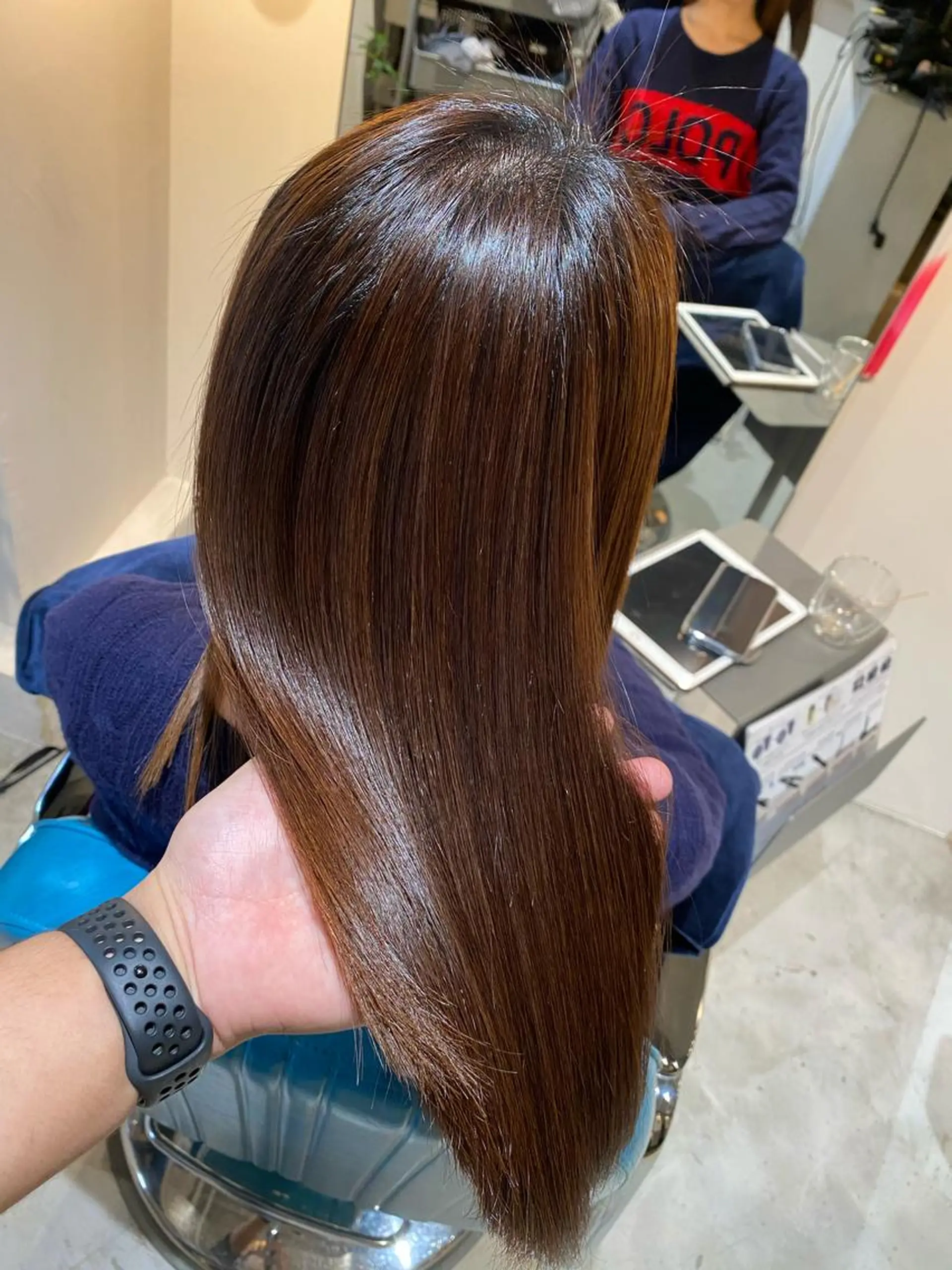 セミロング 必ず笑顔で帰っていた だきます！安田祐貴のヘアスタイル