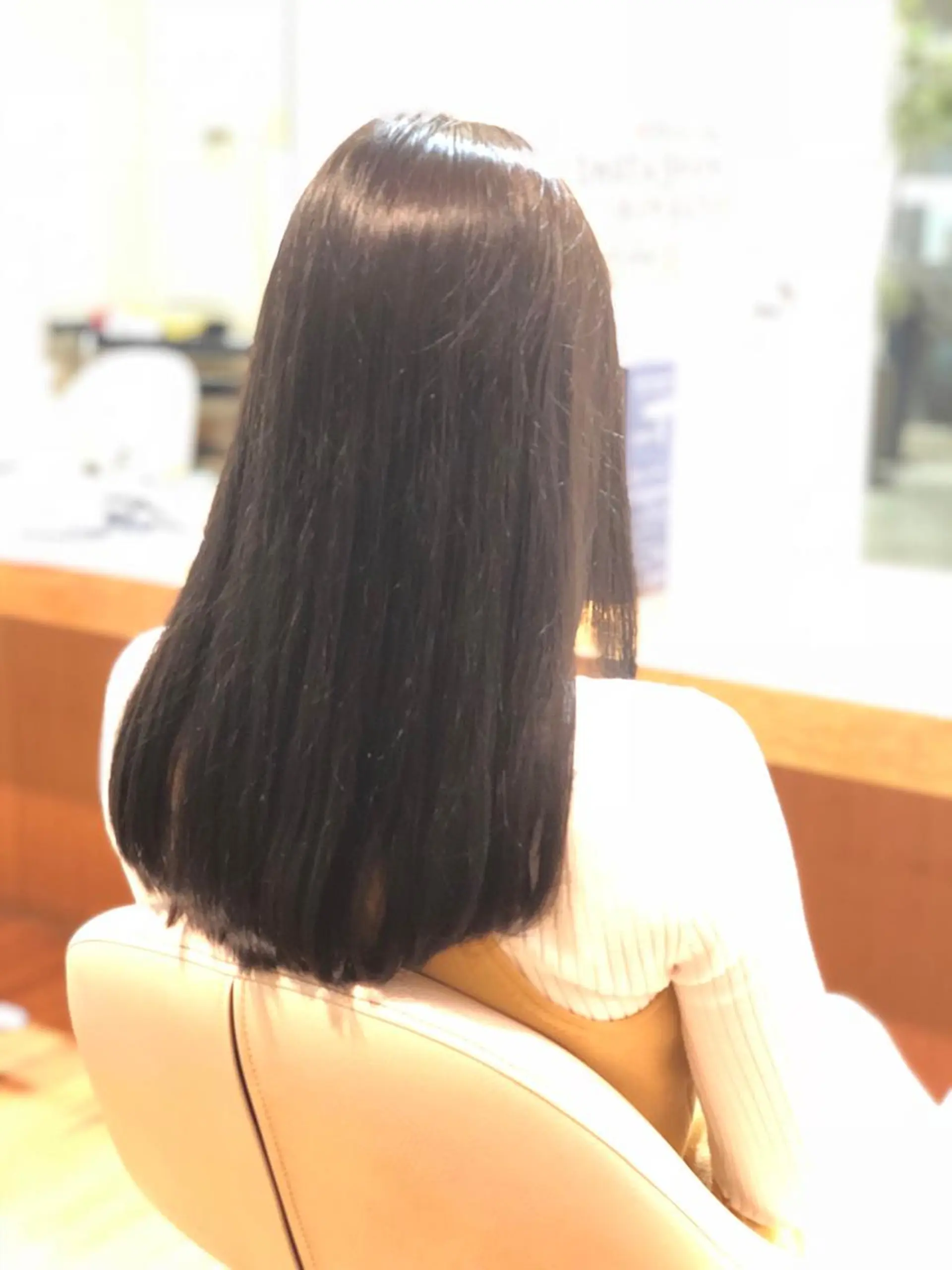 ロング カラー 大場 優のヘアスタイル