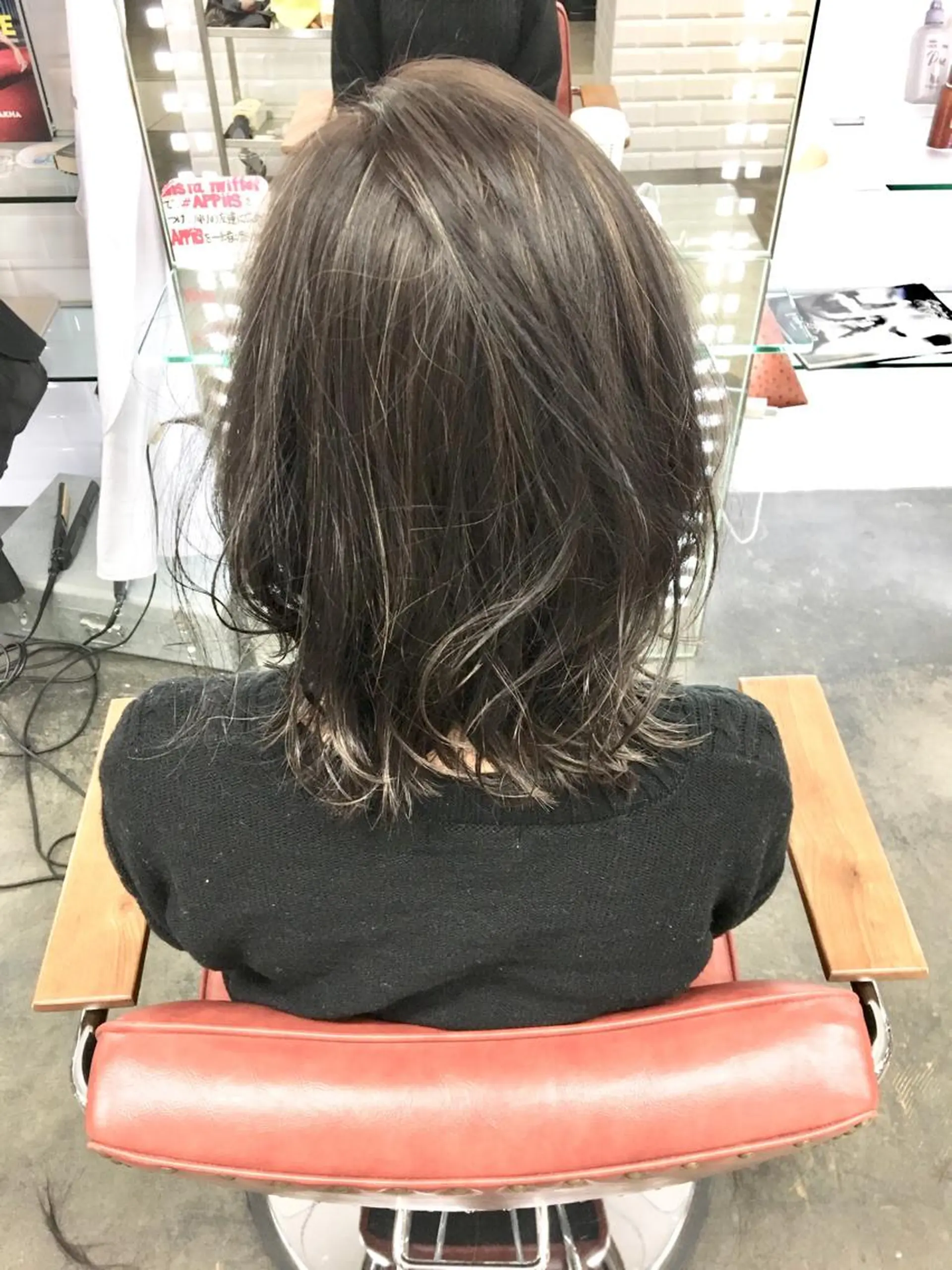 ミディアム 切りっぱなしボブ ボブ 丸茂 聖名のヘアスタイル