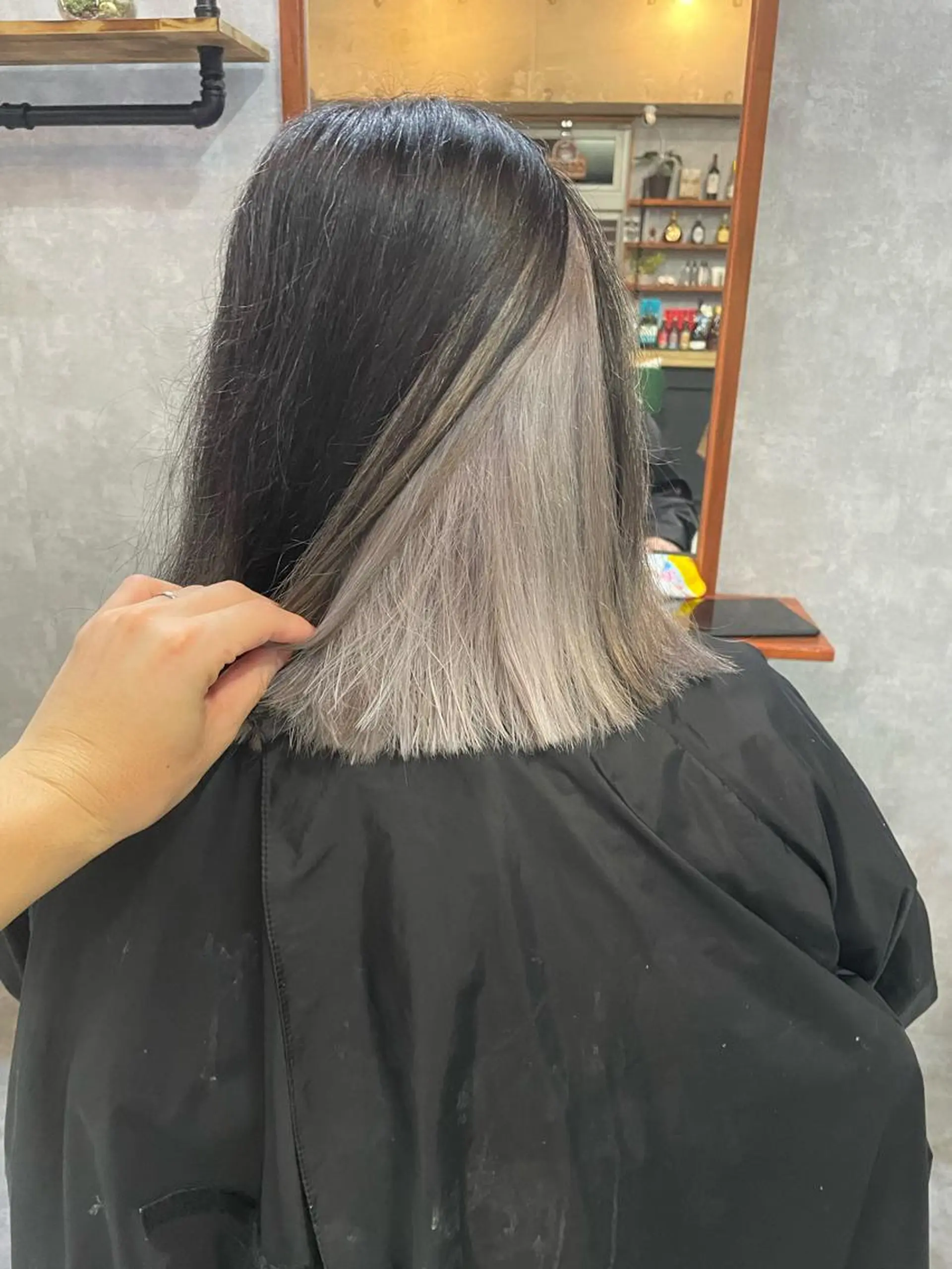 ミディアム andKおもろまち店 艶ダブルカラー✨のヘアスタイル