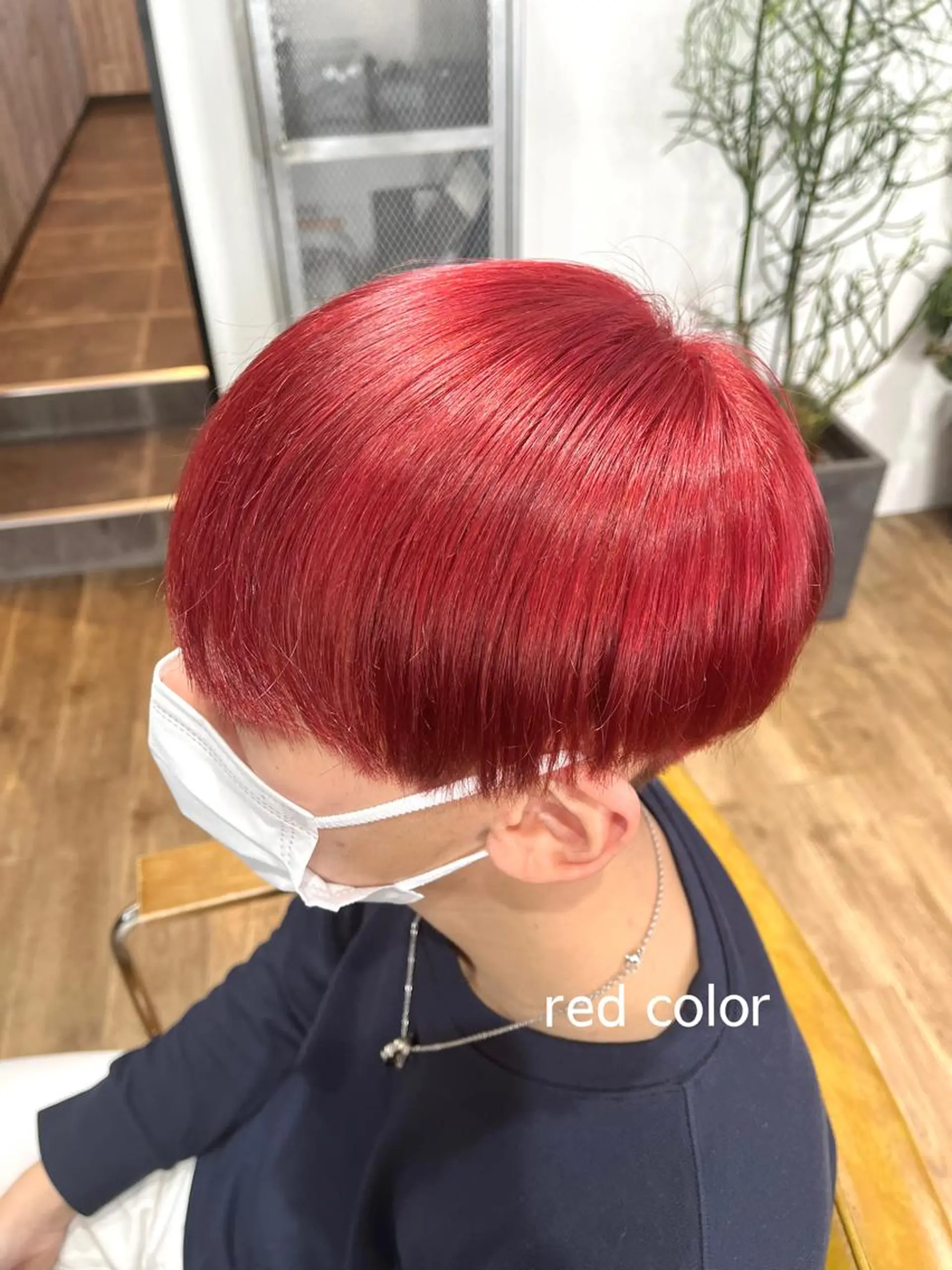 ミディアム カラー メンズ ミディアムパーマ メンズブリーチ センターパート フェードカット マッシュ カット ヘアカラー メンズカット/パーマ 久田良和のヘアスタイル